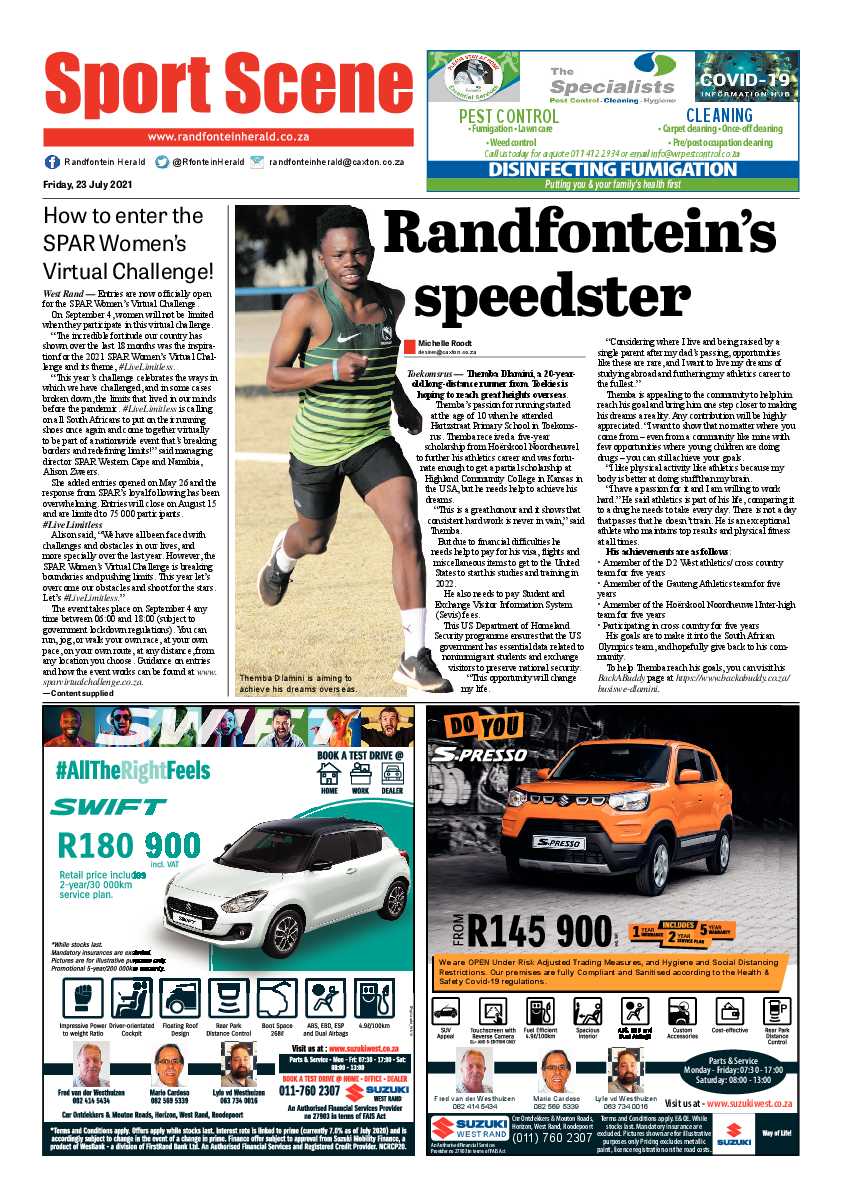Randfontein Herald 23 July 2021 page 8