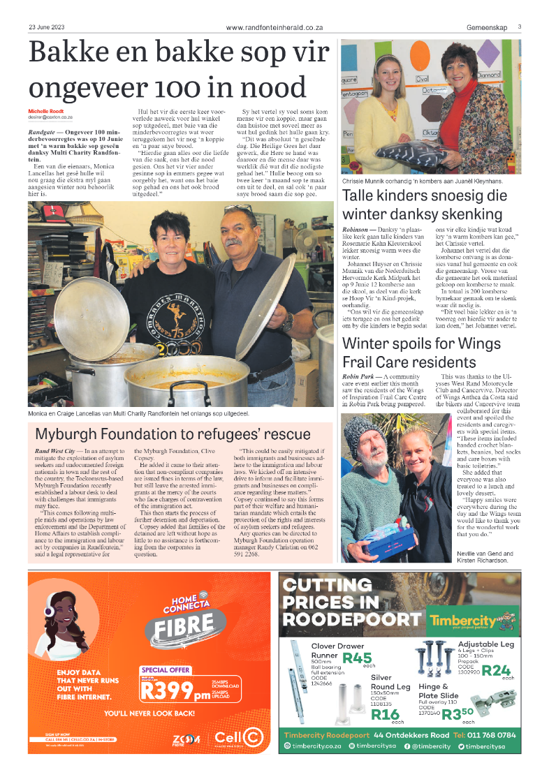Randfontein Herald 23 June 2023 page 3