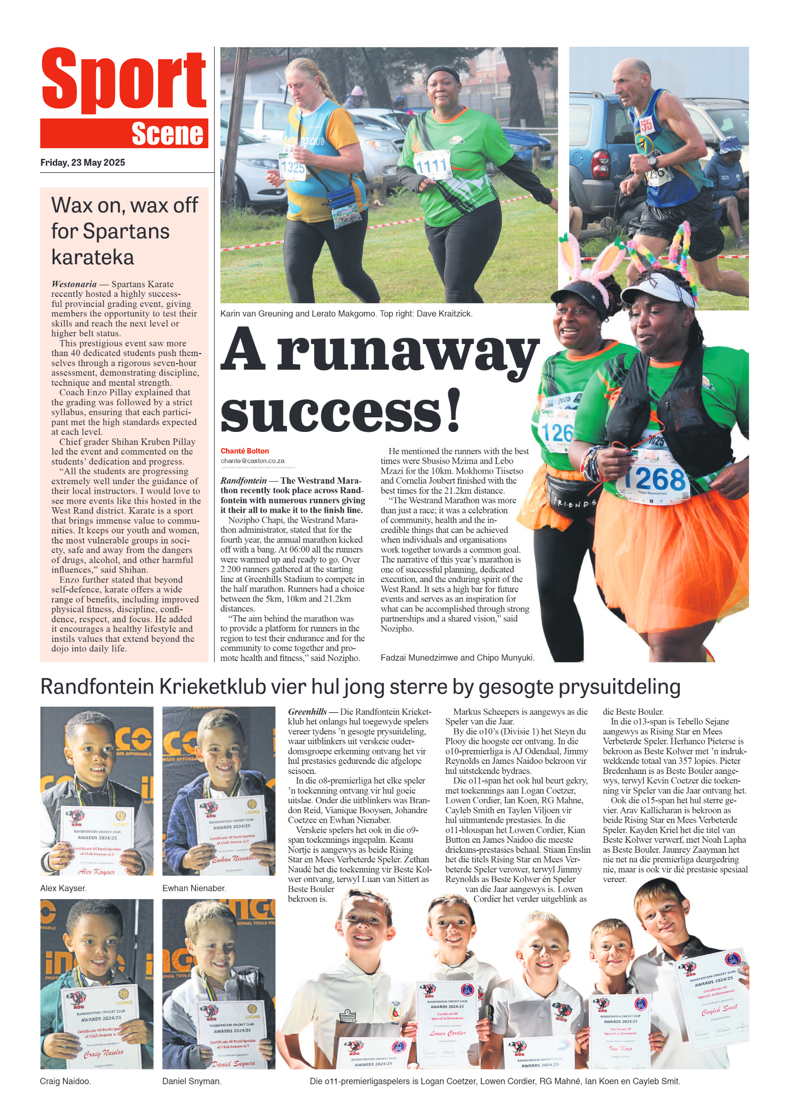 Randfontein Herald 23 May 2025 page 8