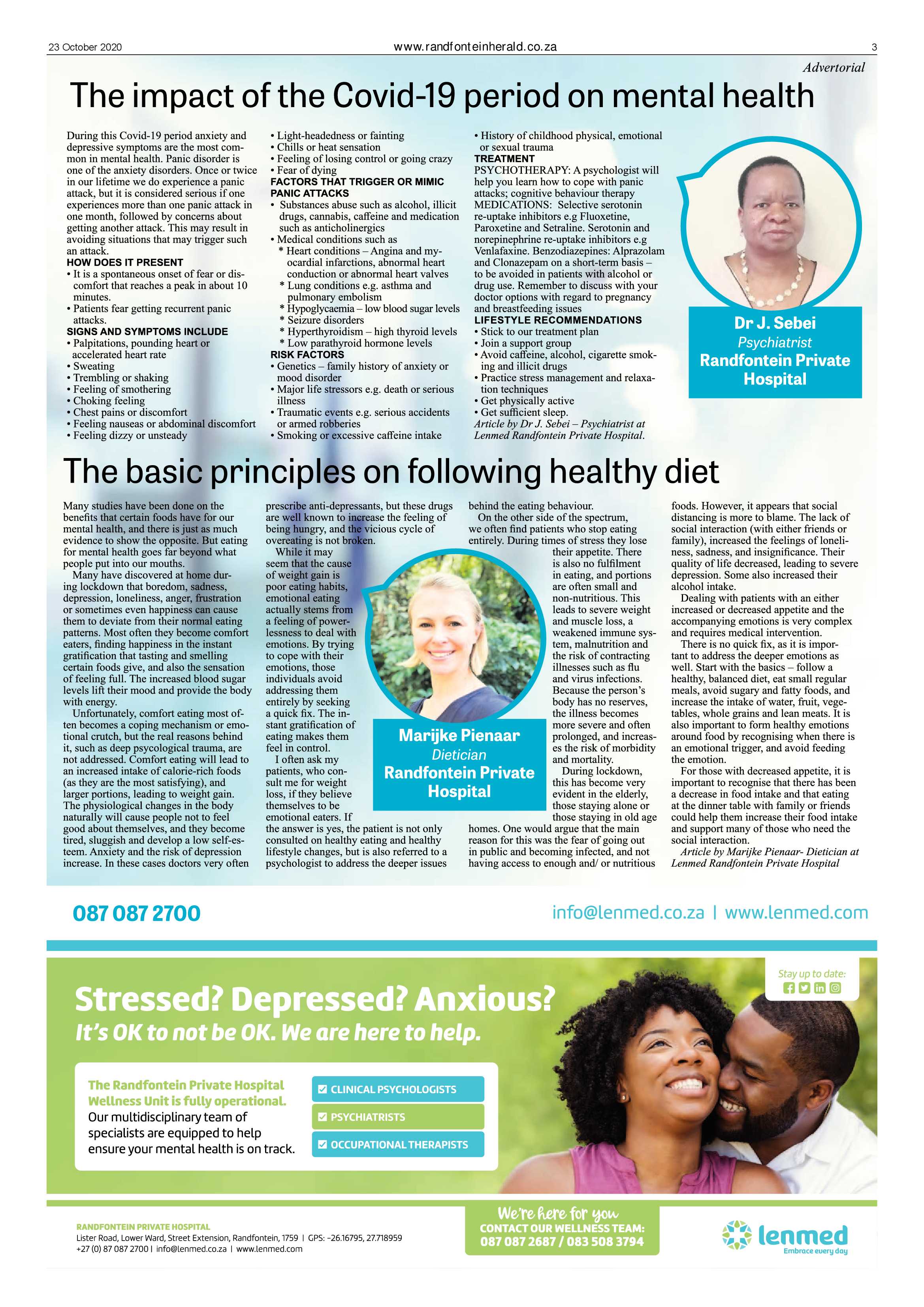 Randfontein Herald 23 October 2020 page 3