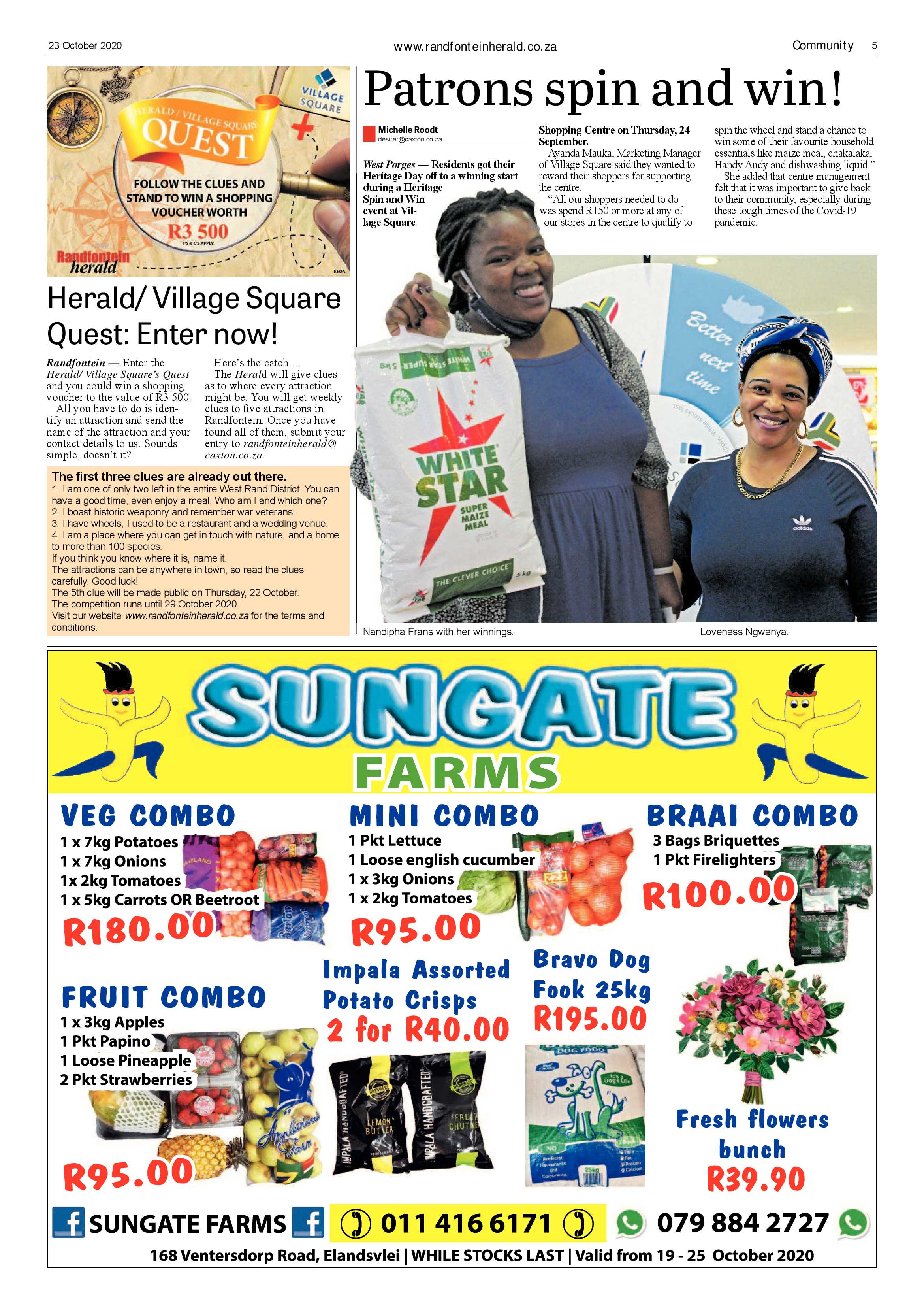 Randfontein Herald 23 October 2020 page 5