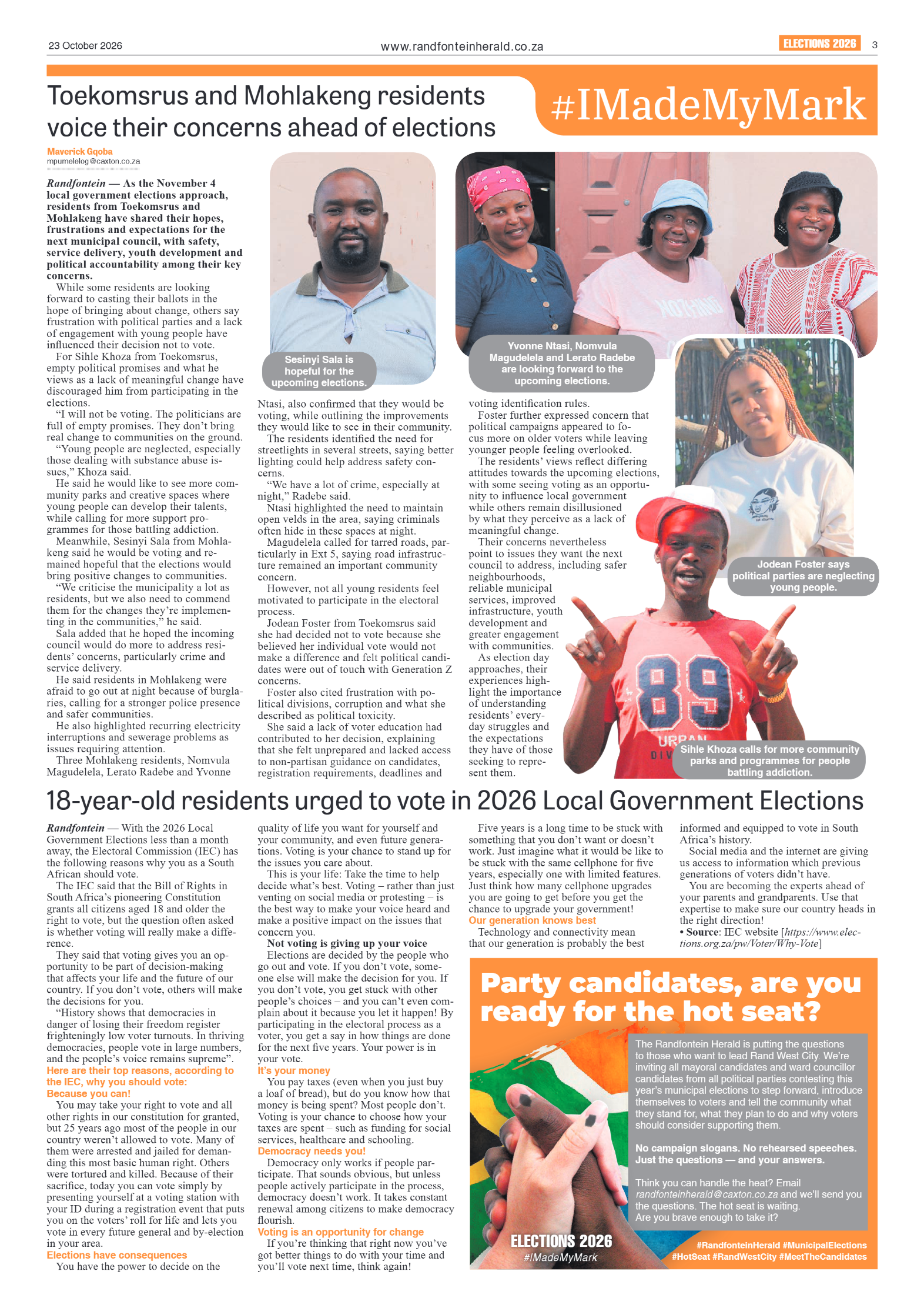 Randfontein Herald 23 October 2026 page 3