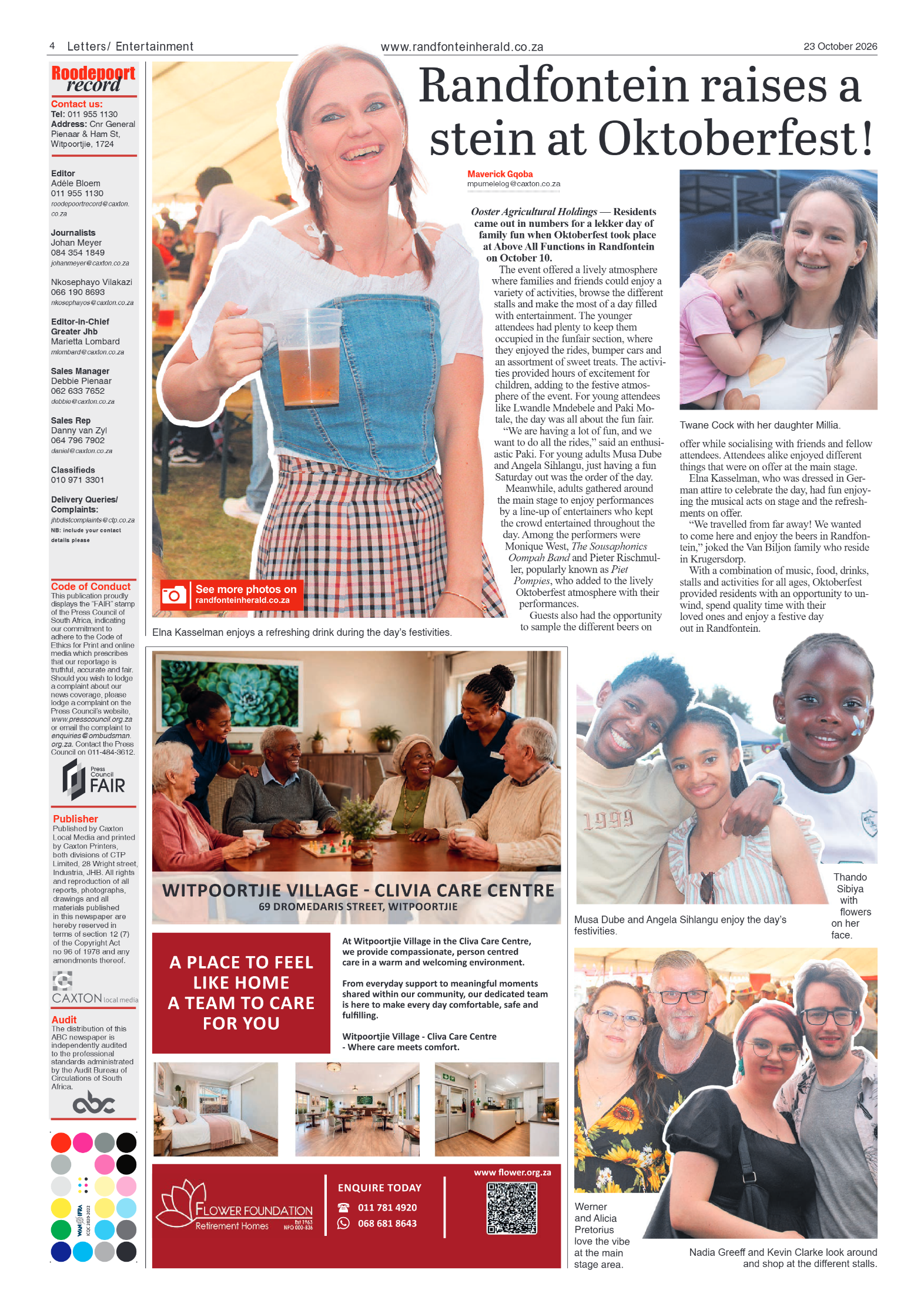 Randfontein Herald 23 October 2026 page 4