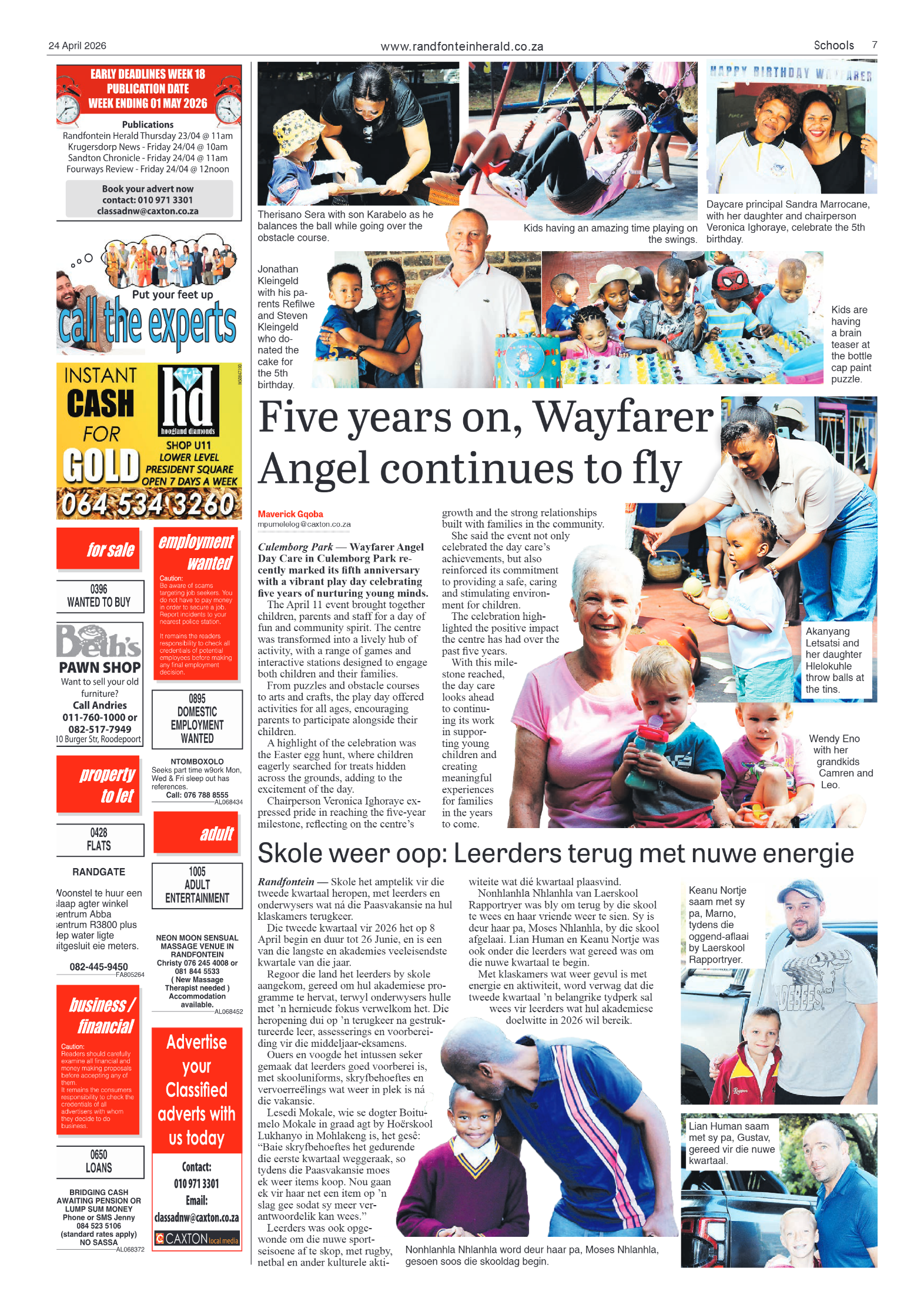 Randfontein Herald 24 April 2026 page 7
