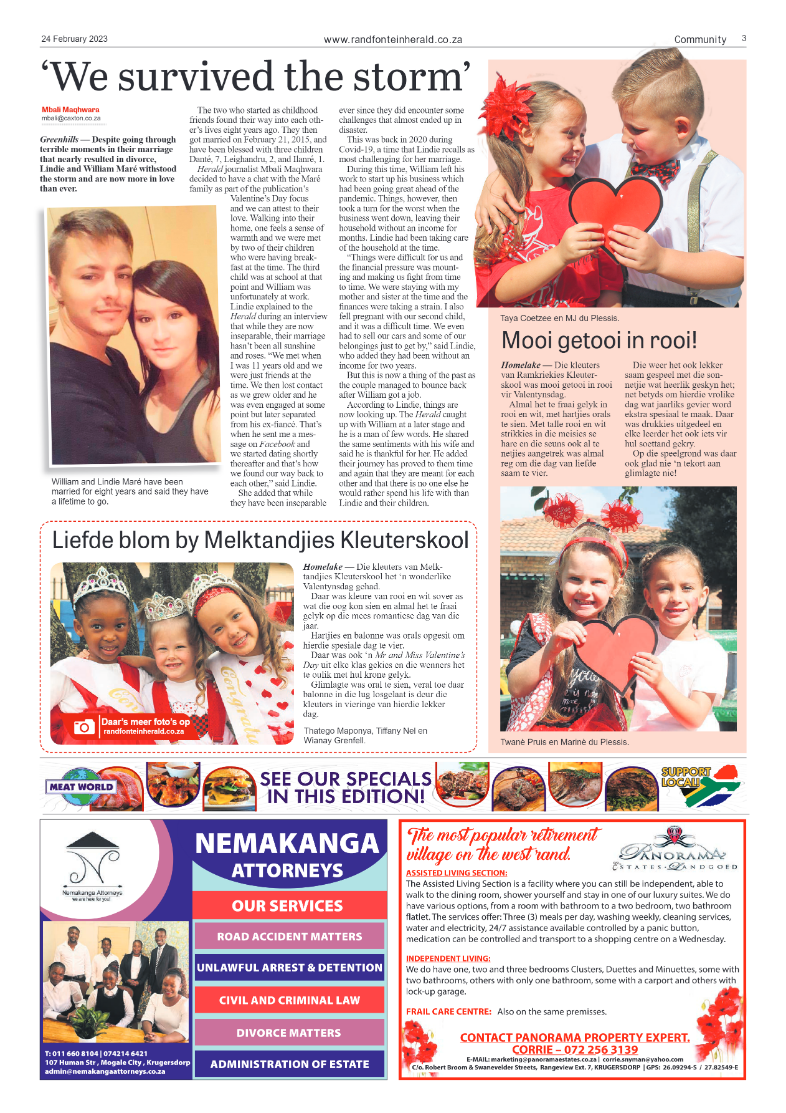 Randfontein Herald 24 February 2023 page 3