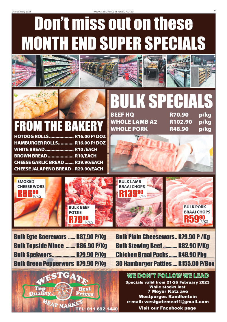 Randfontein Herald 24 February 2023 page 7