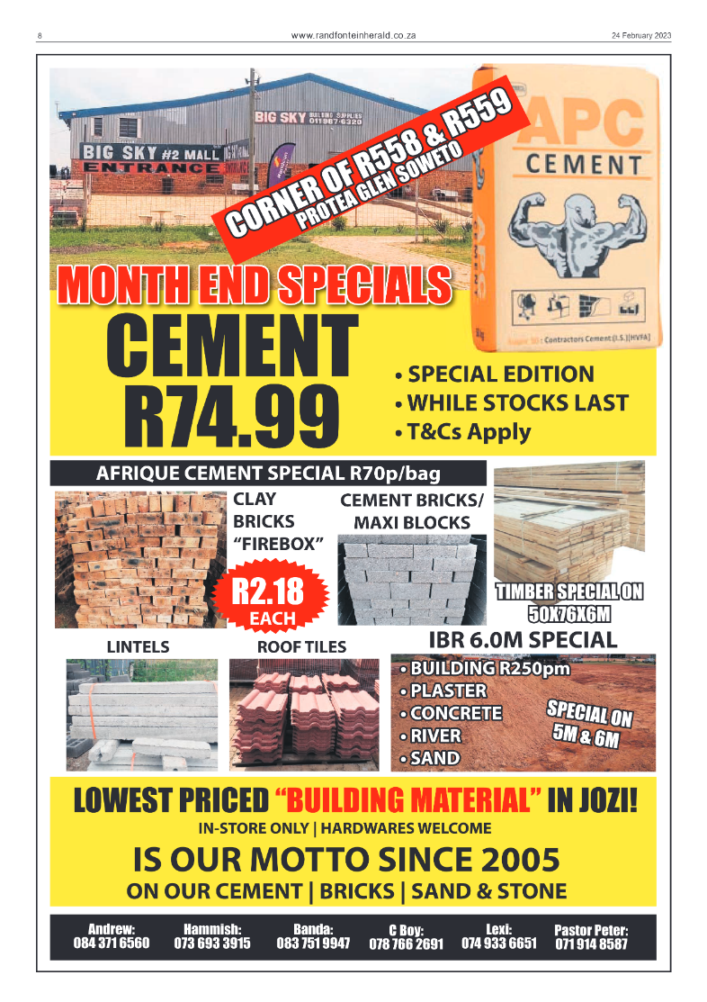 Randfontein Herald 24 February 2023 page 8