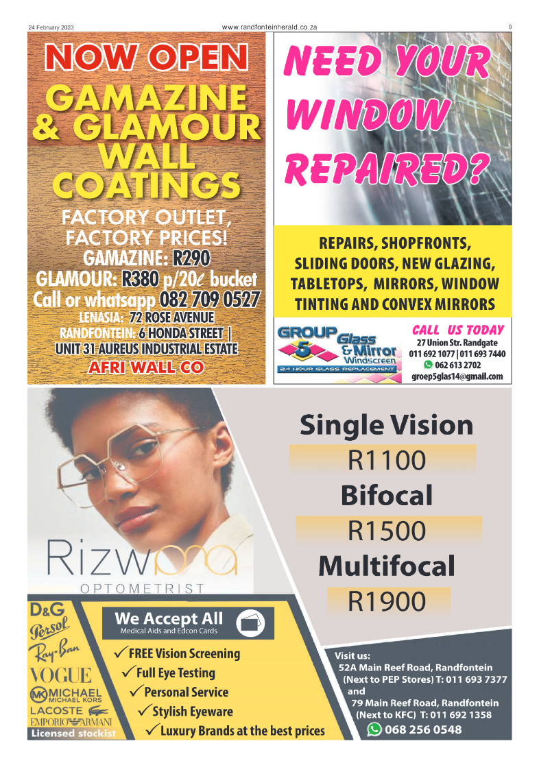 Randfontein Herald 24 February 2023 page 9
