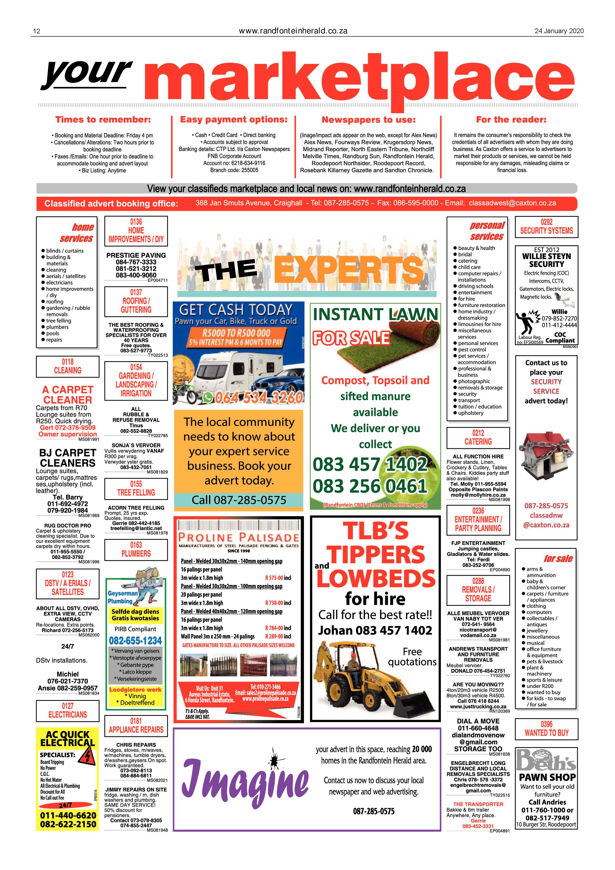 Randfontein Herald 24 January 2020 page 12