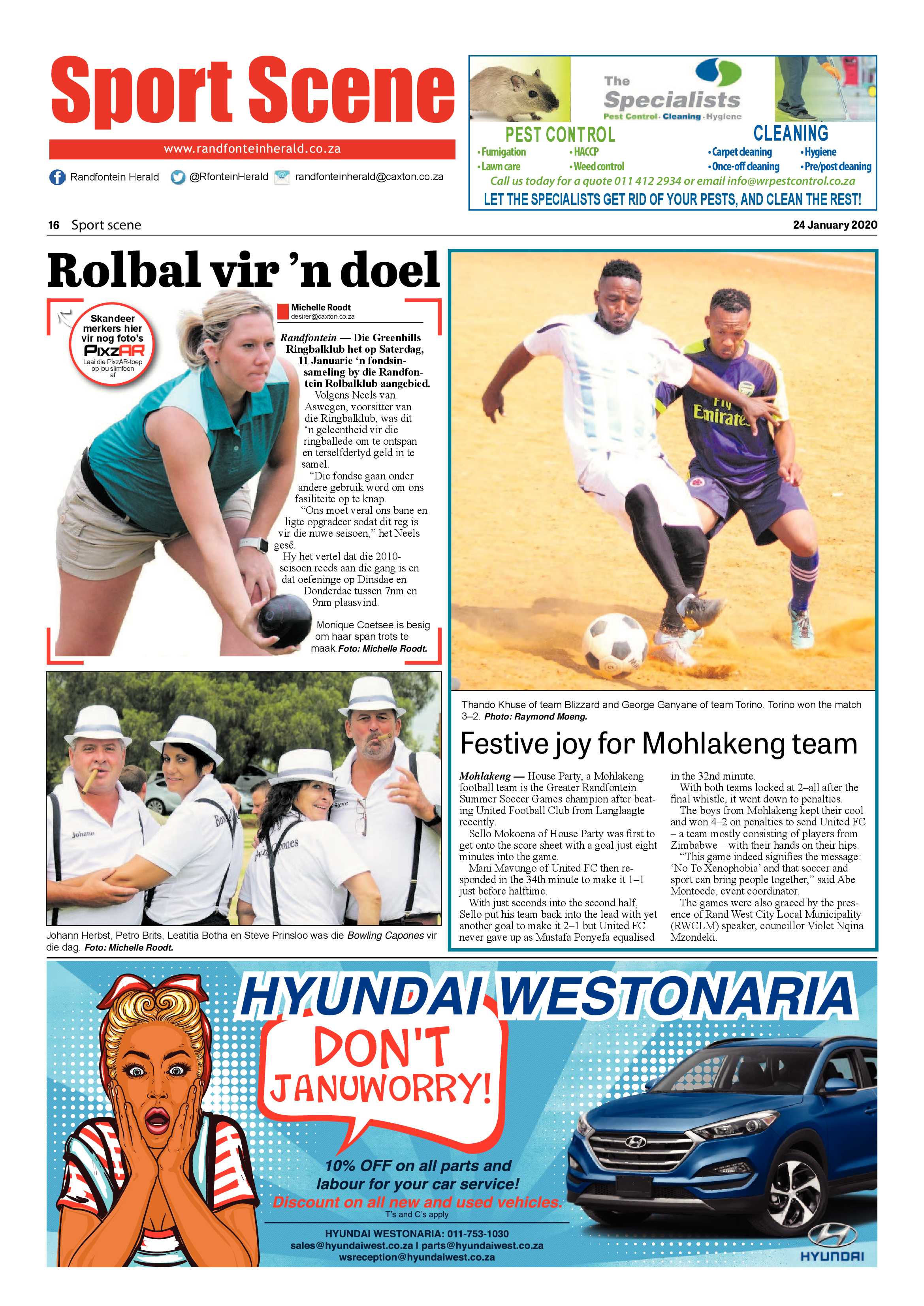 Randfontein Herald 24 January 2020 page 16