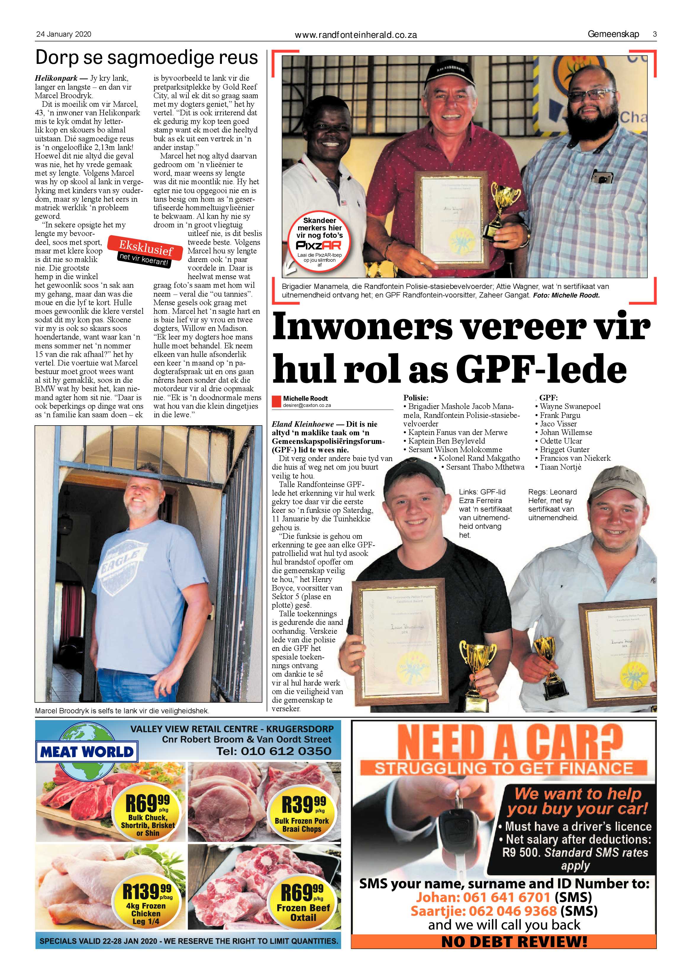 Randfontein Herald 24 January 2020 page 3