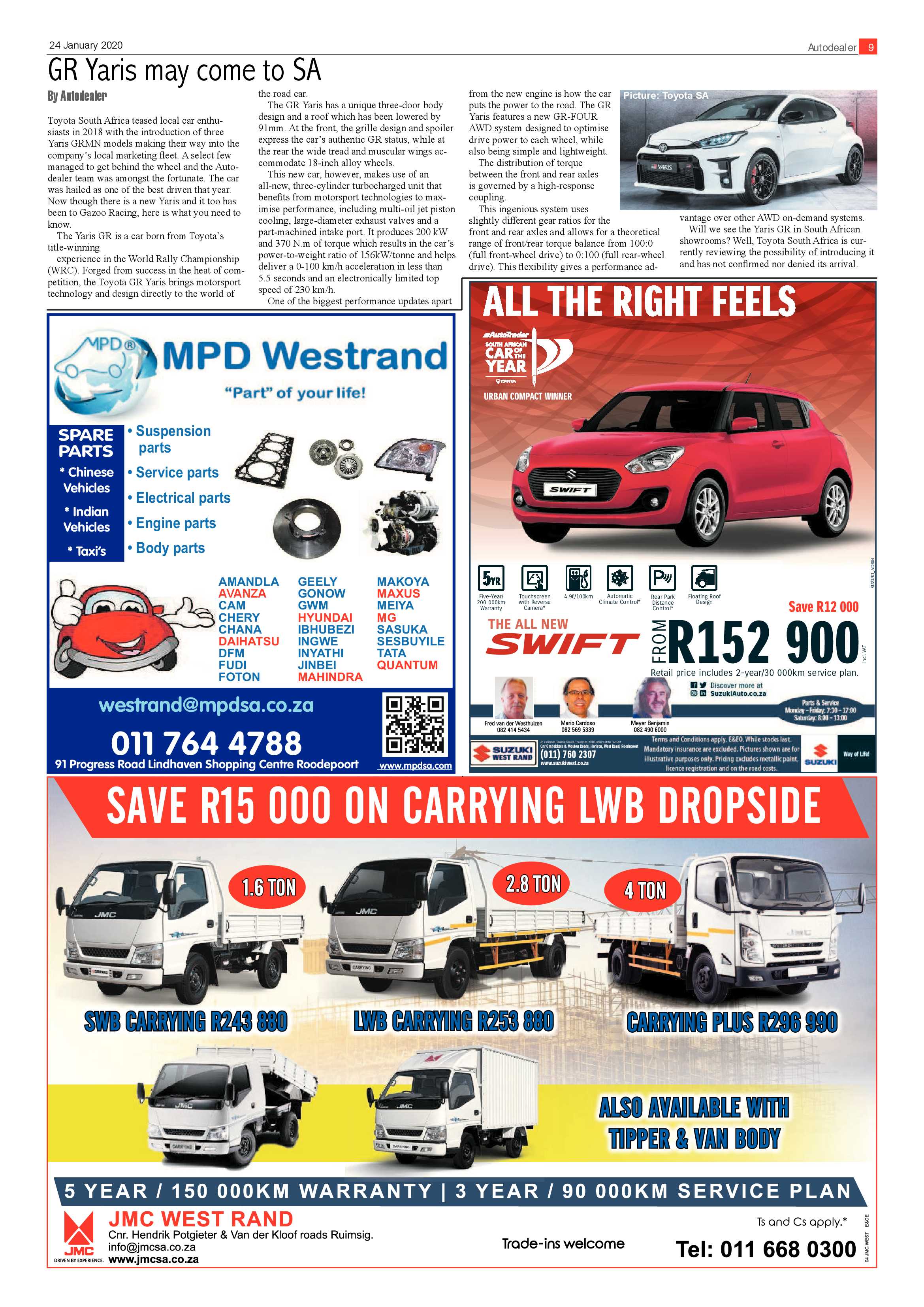 Randfontein Herald 24 January 2020 page 9