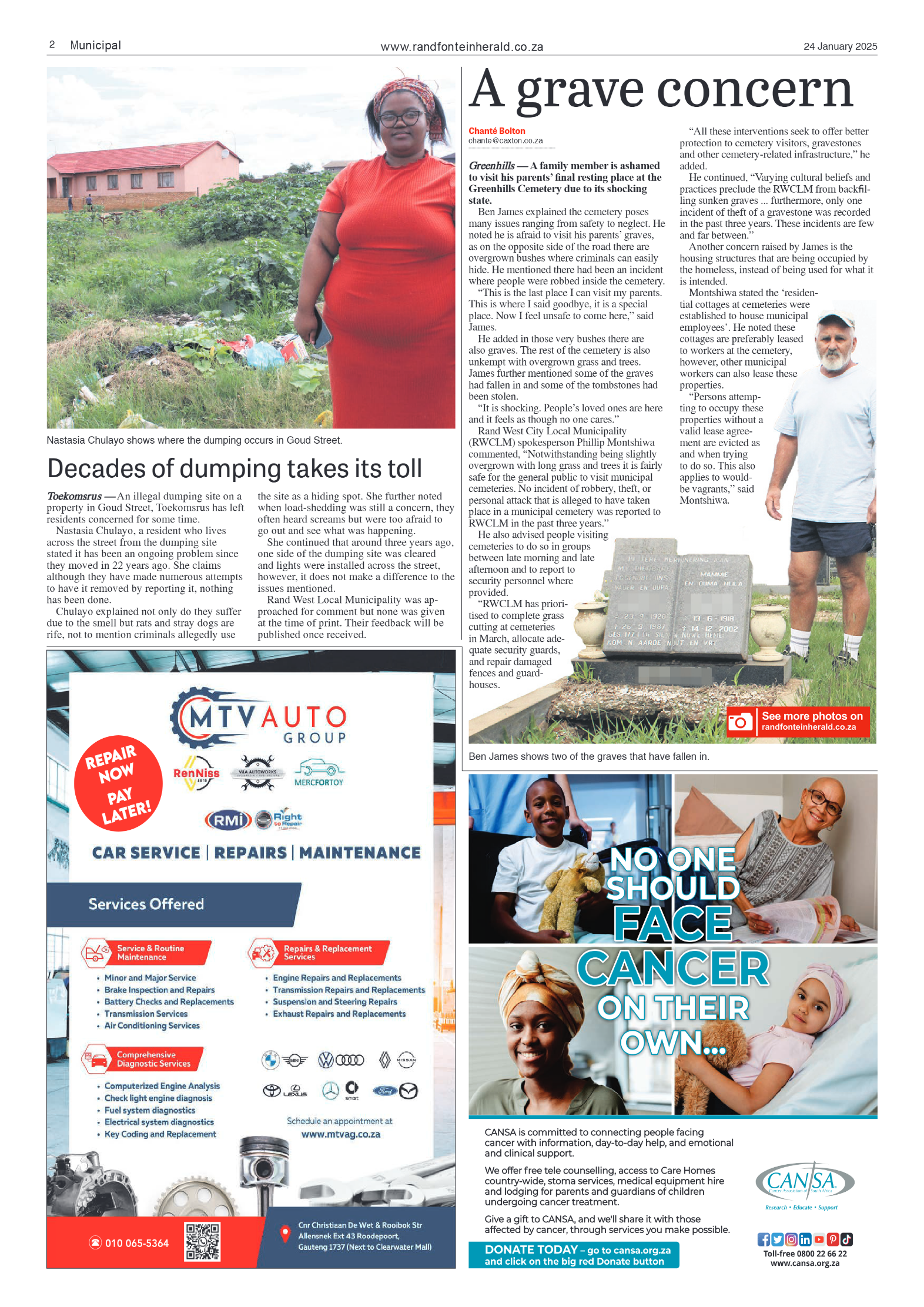 Randfontein Herald 24 January 2025 page 2