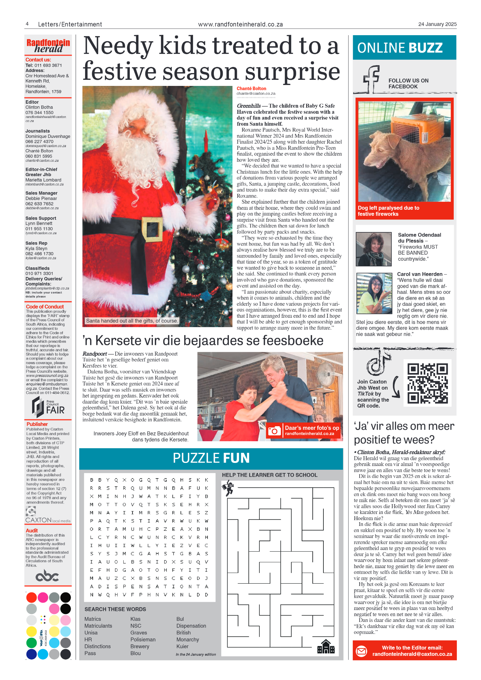 Randfontein Herald 24 January 2025 page 4