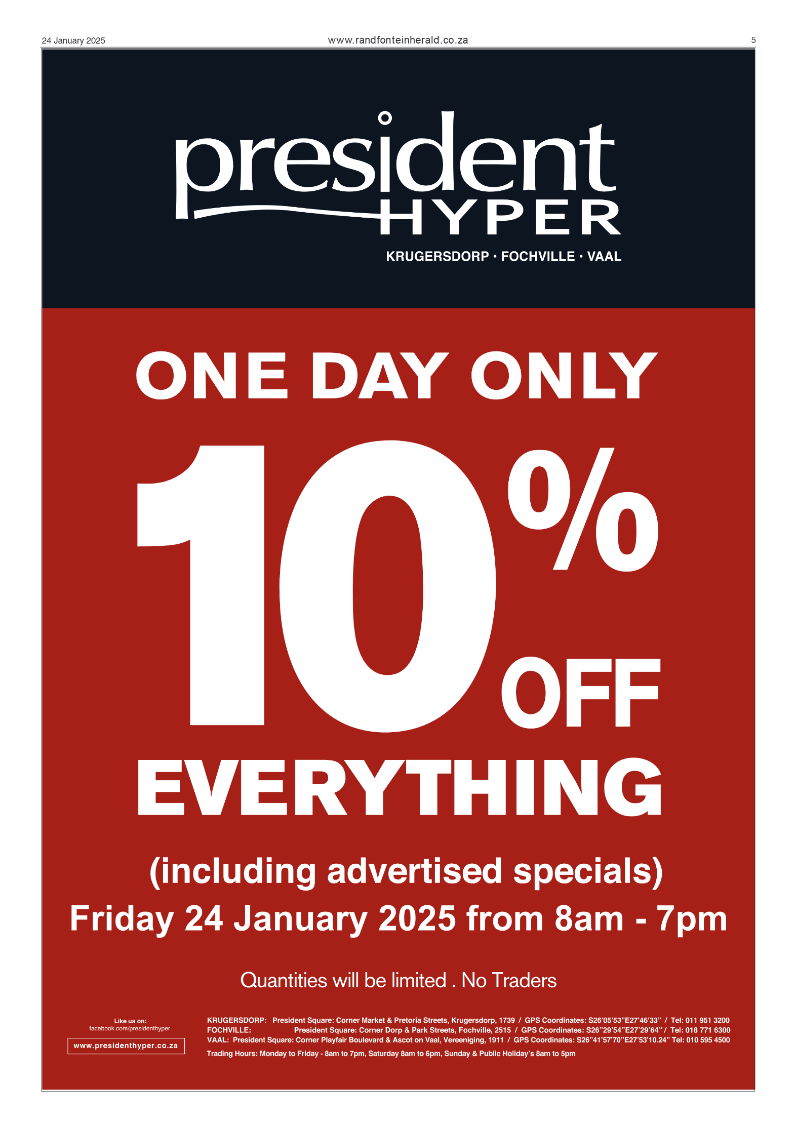 Randfontein Herald 24 January 2025 page 5