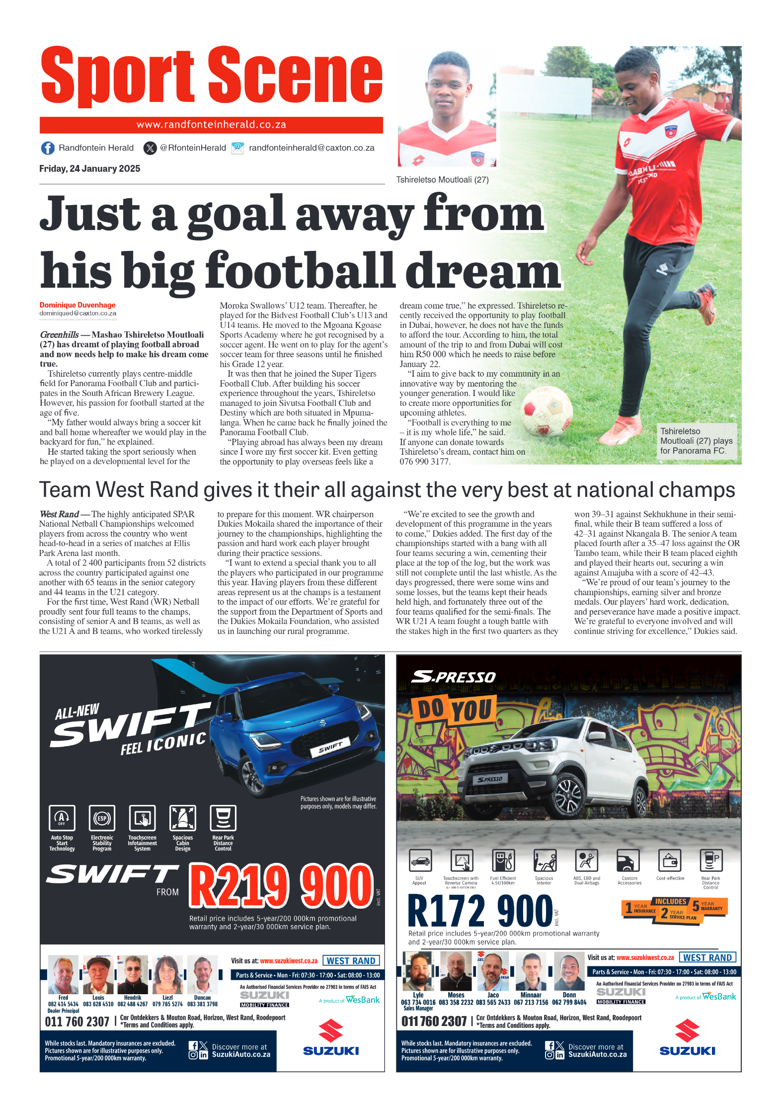 Randfontein Herald 24 January 2025 page 8