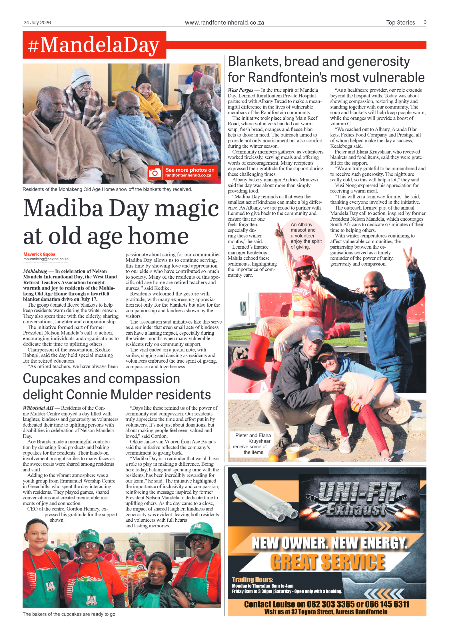 Randfontein Herald 24 July 2026 page 3