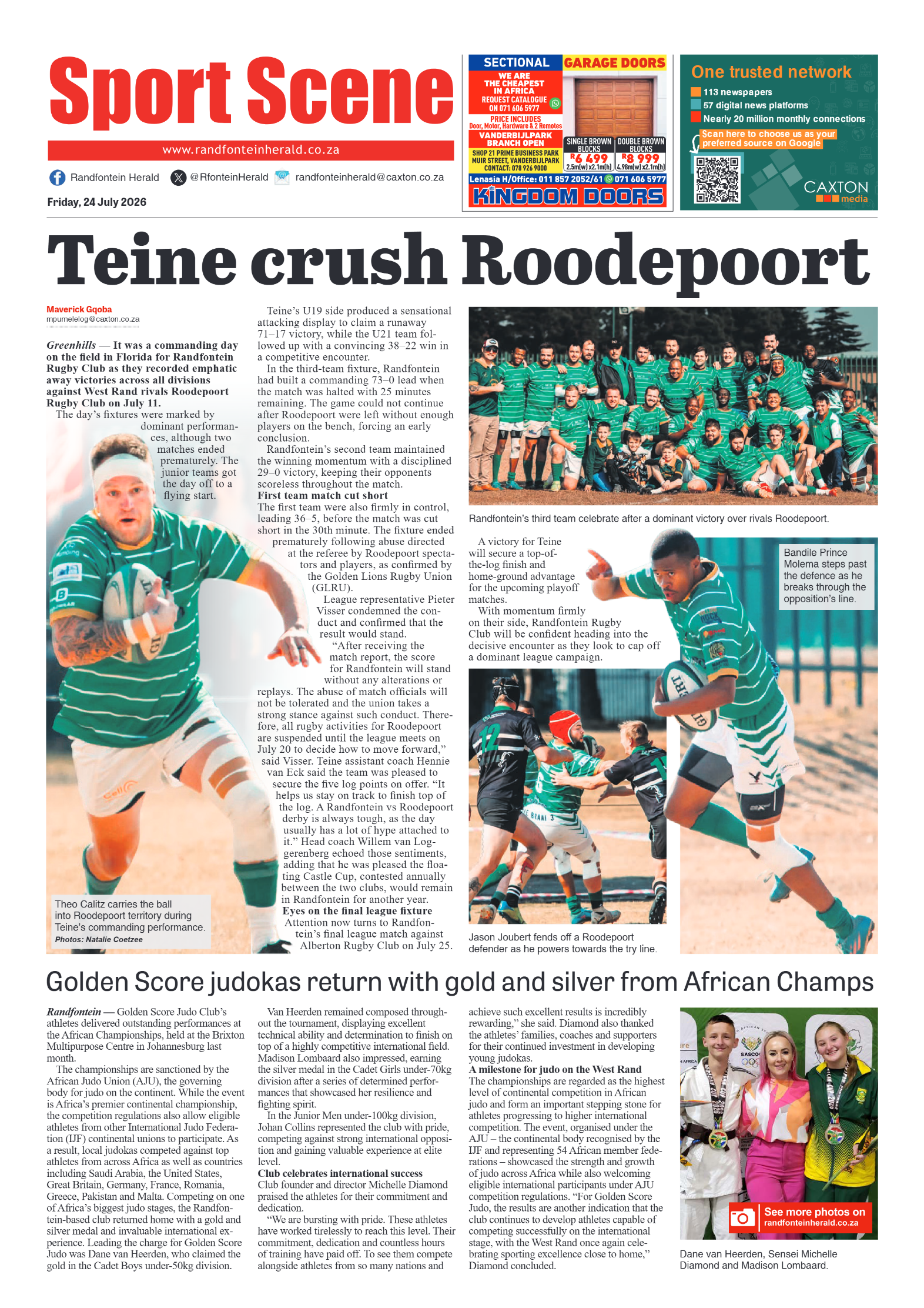 Randfontein Herald 24 July 2026 page 8