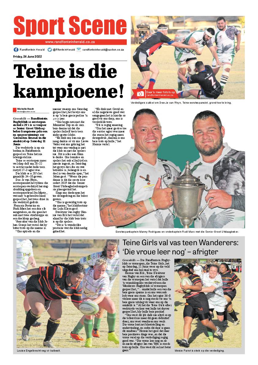 Randfontein Herald 24 June 2022 page 12