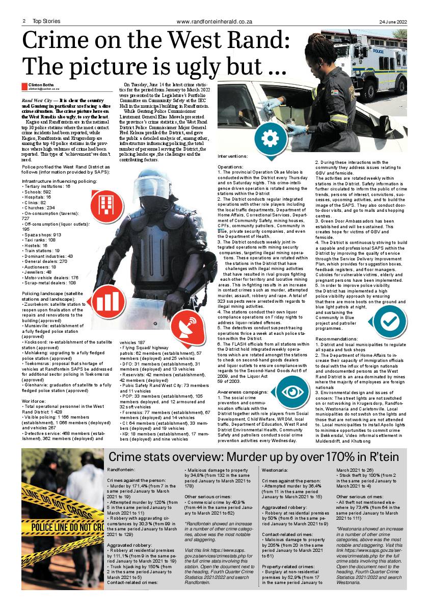 Randfontein Herald 24 June 2022 page 2