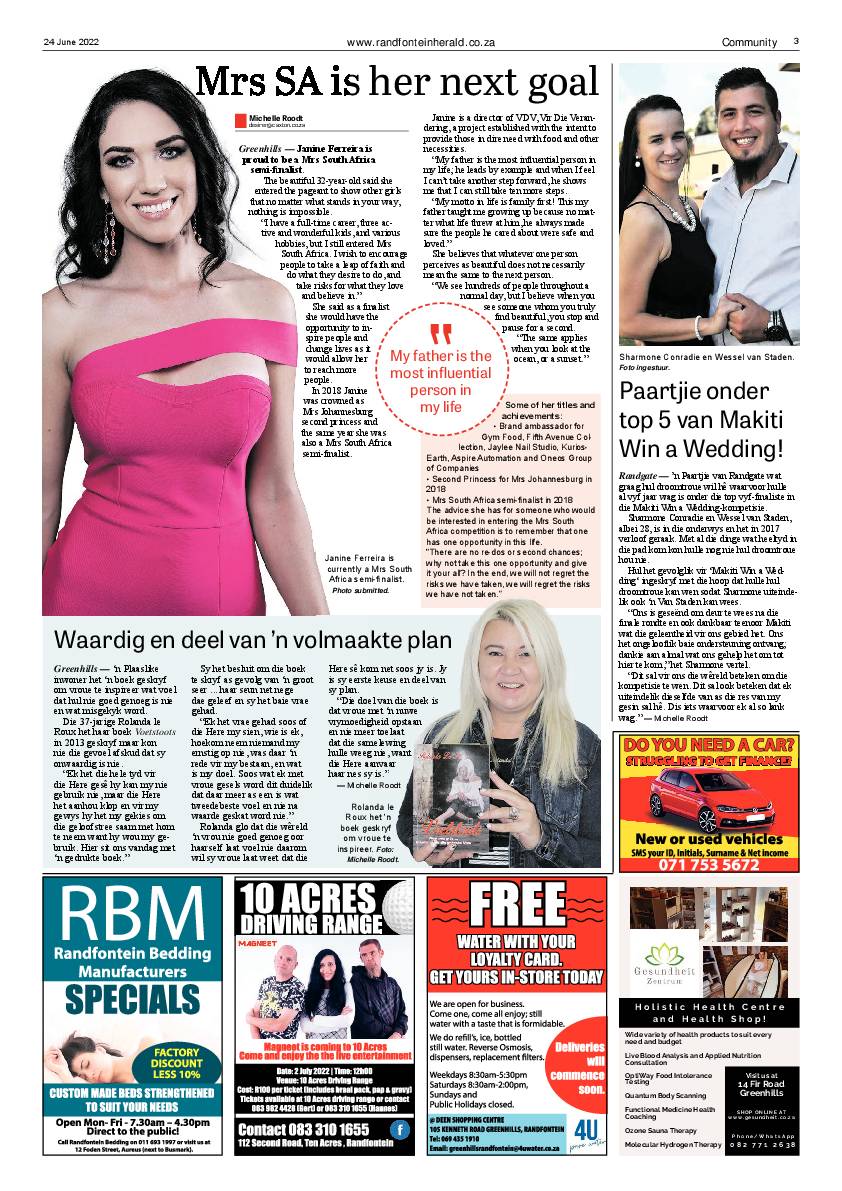 Randfontein Herald 24 June 2022 page 3