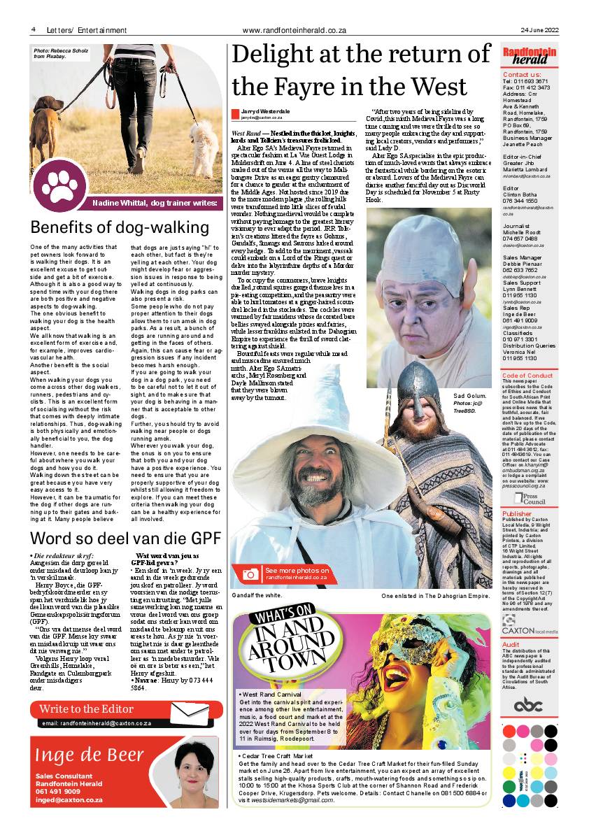 Randfontein Herald 24 June 2022 page 4