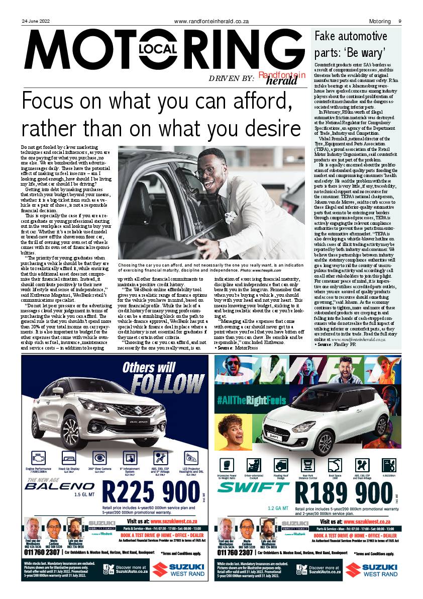 Randfontein Herald 24 June 2022 page 9