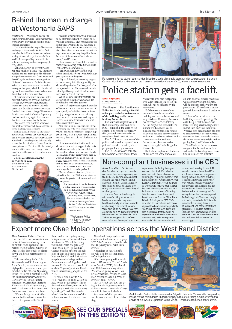 Randfontein Herald 24 March 2023 page 3