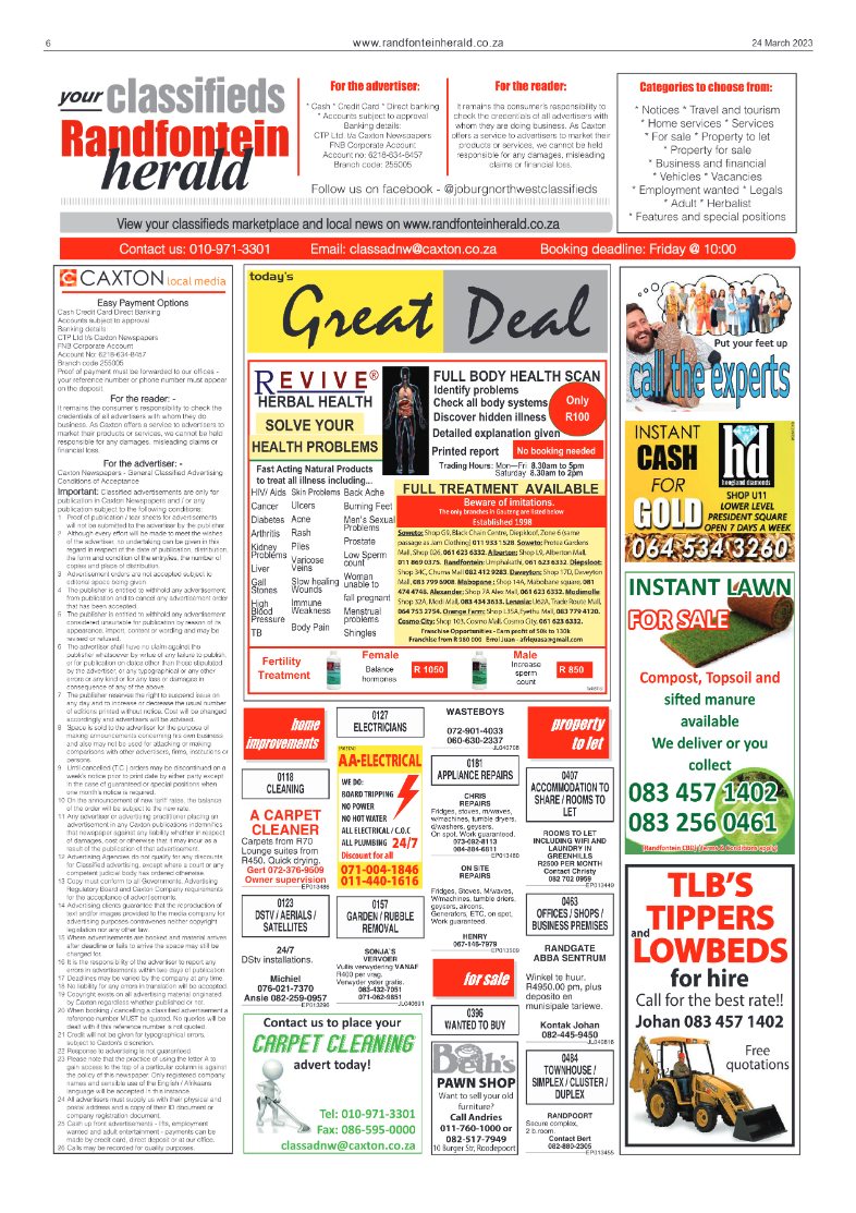 Randfontein Herald 24 March 2023 page 6