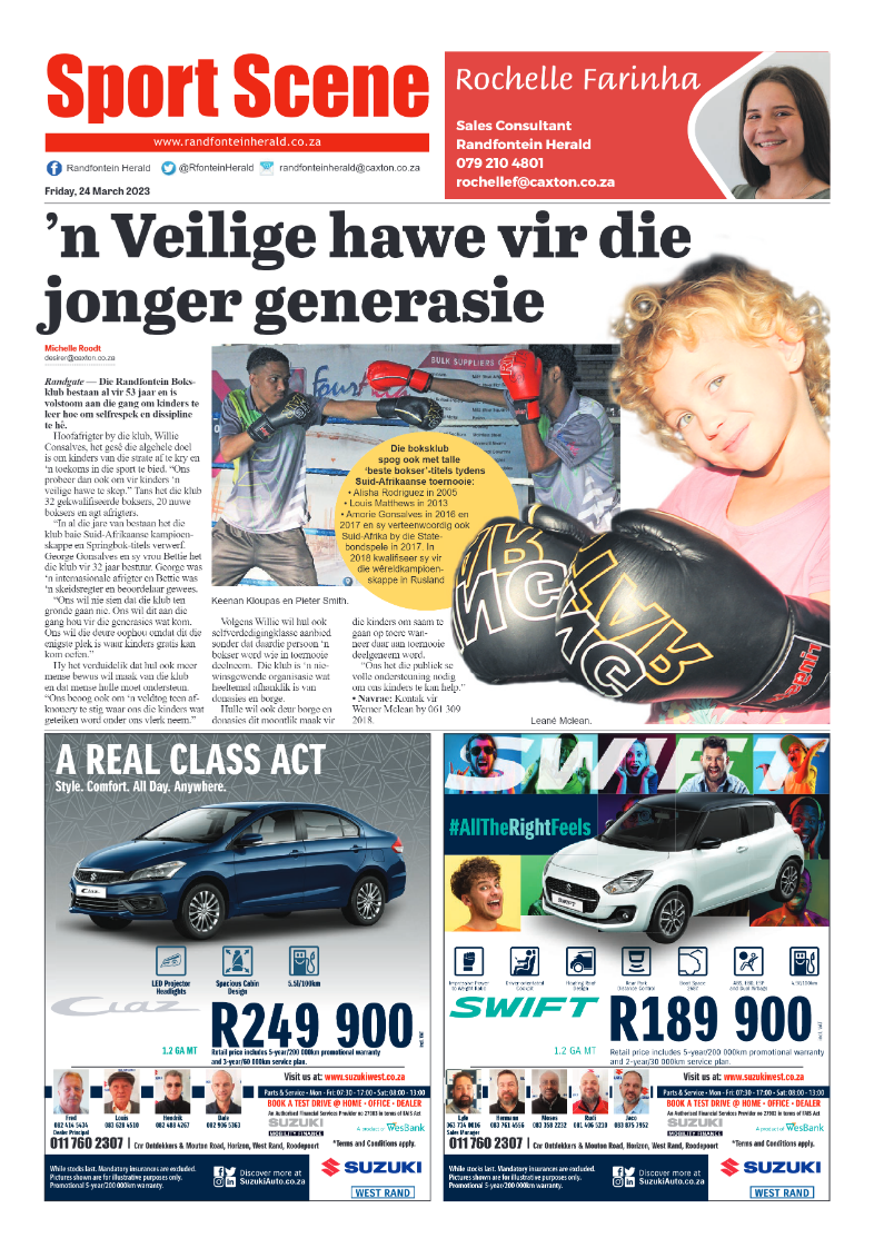 Randfontein Herald 24 March 2023 page 8