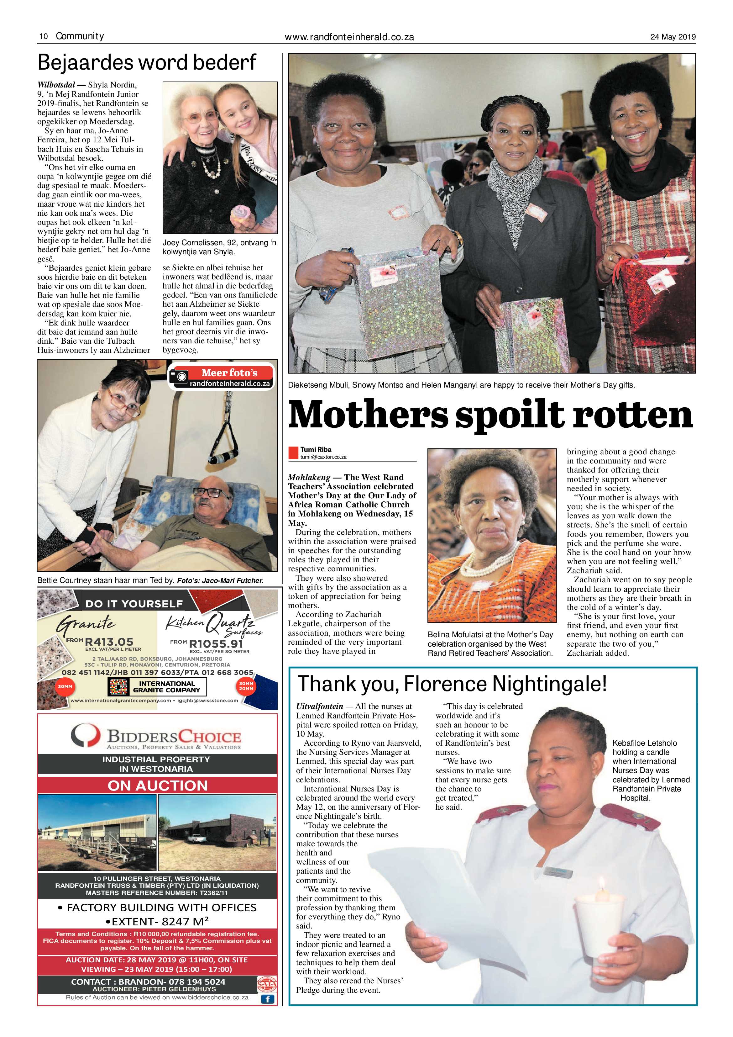 Randfontein Herald 24 May 2019 page 10