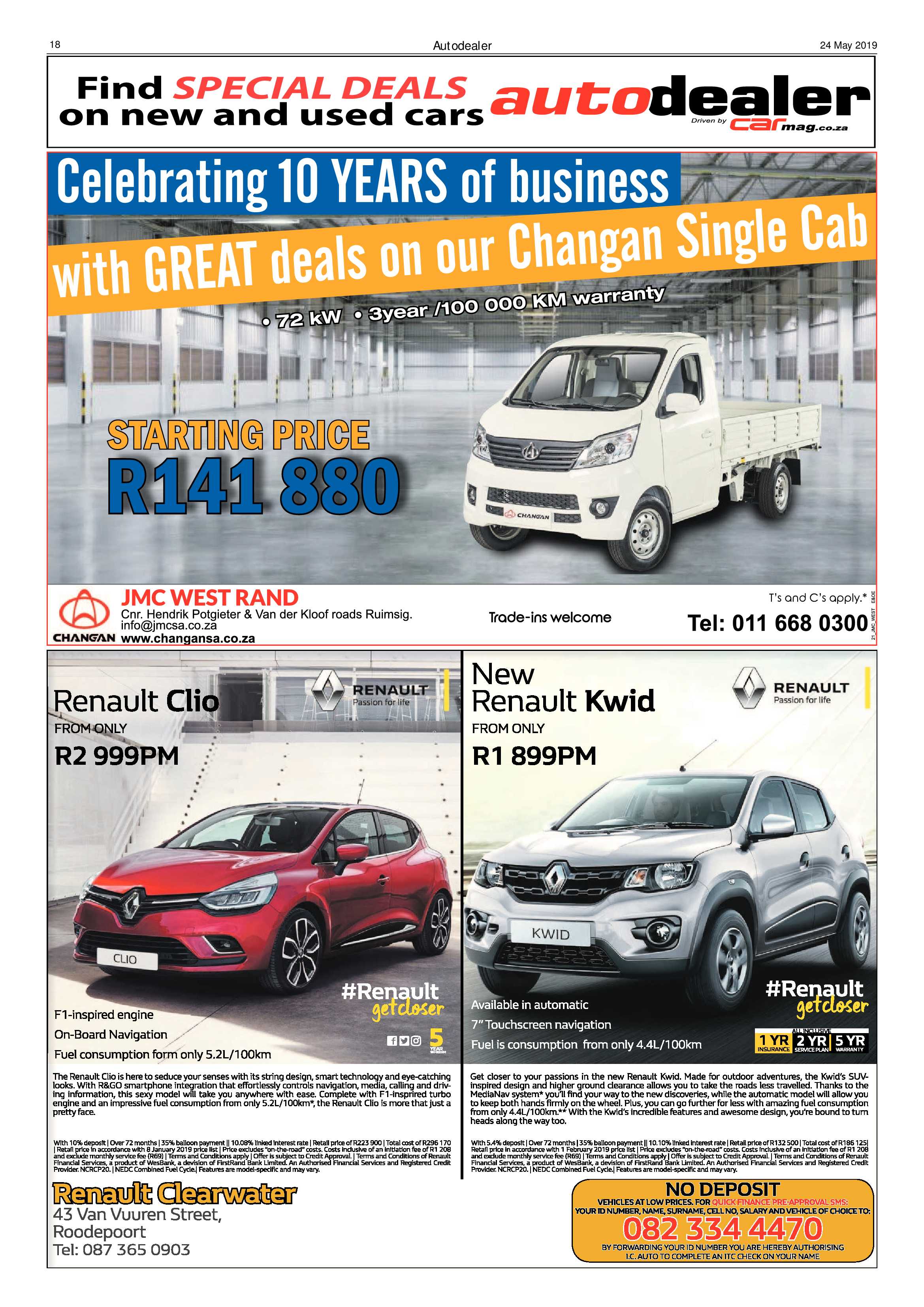 Randfontein Herald 24 May 2019 page 18