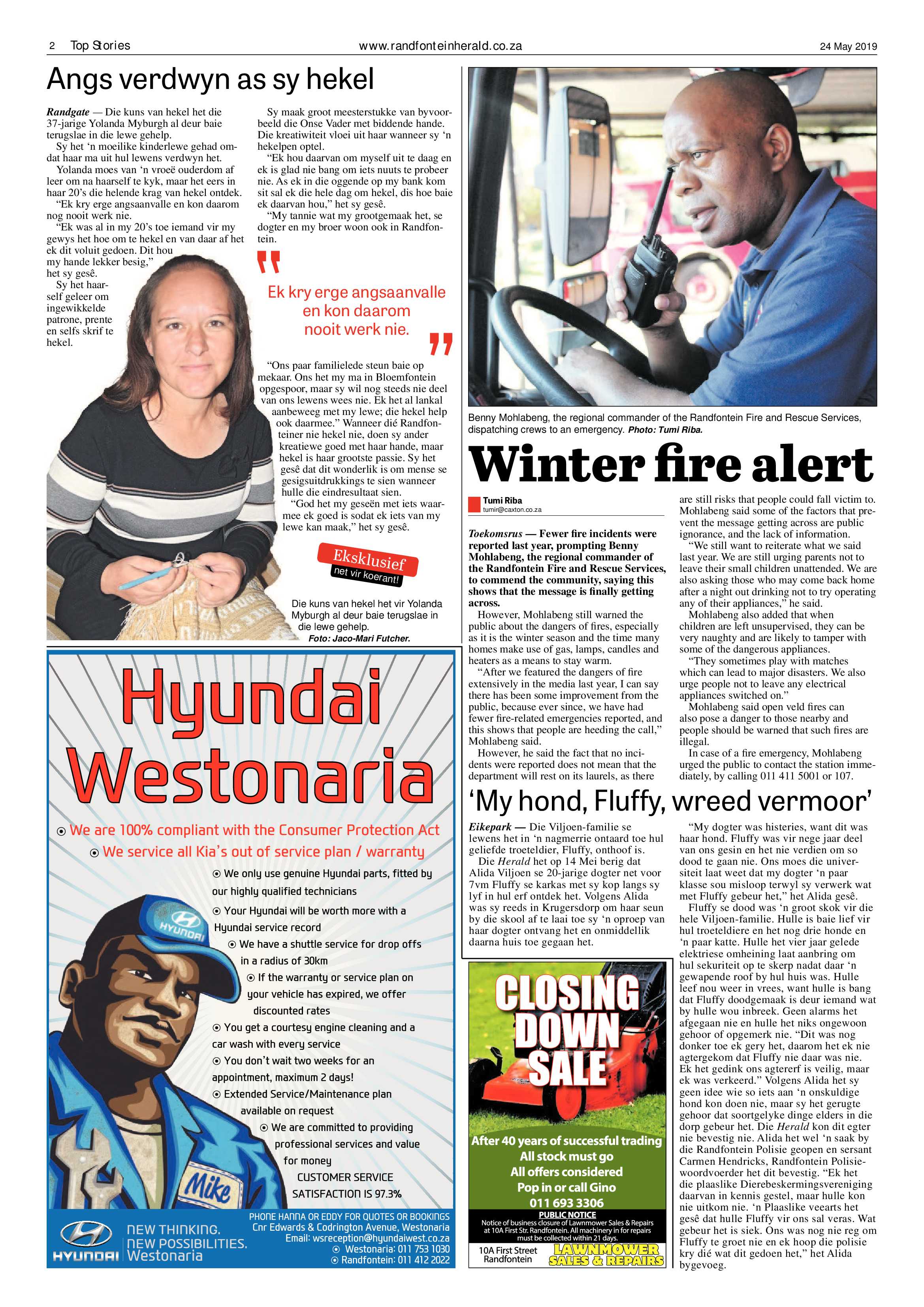 Randfontein Herald 24 May 2019 page 2