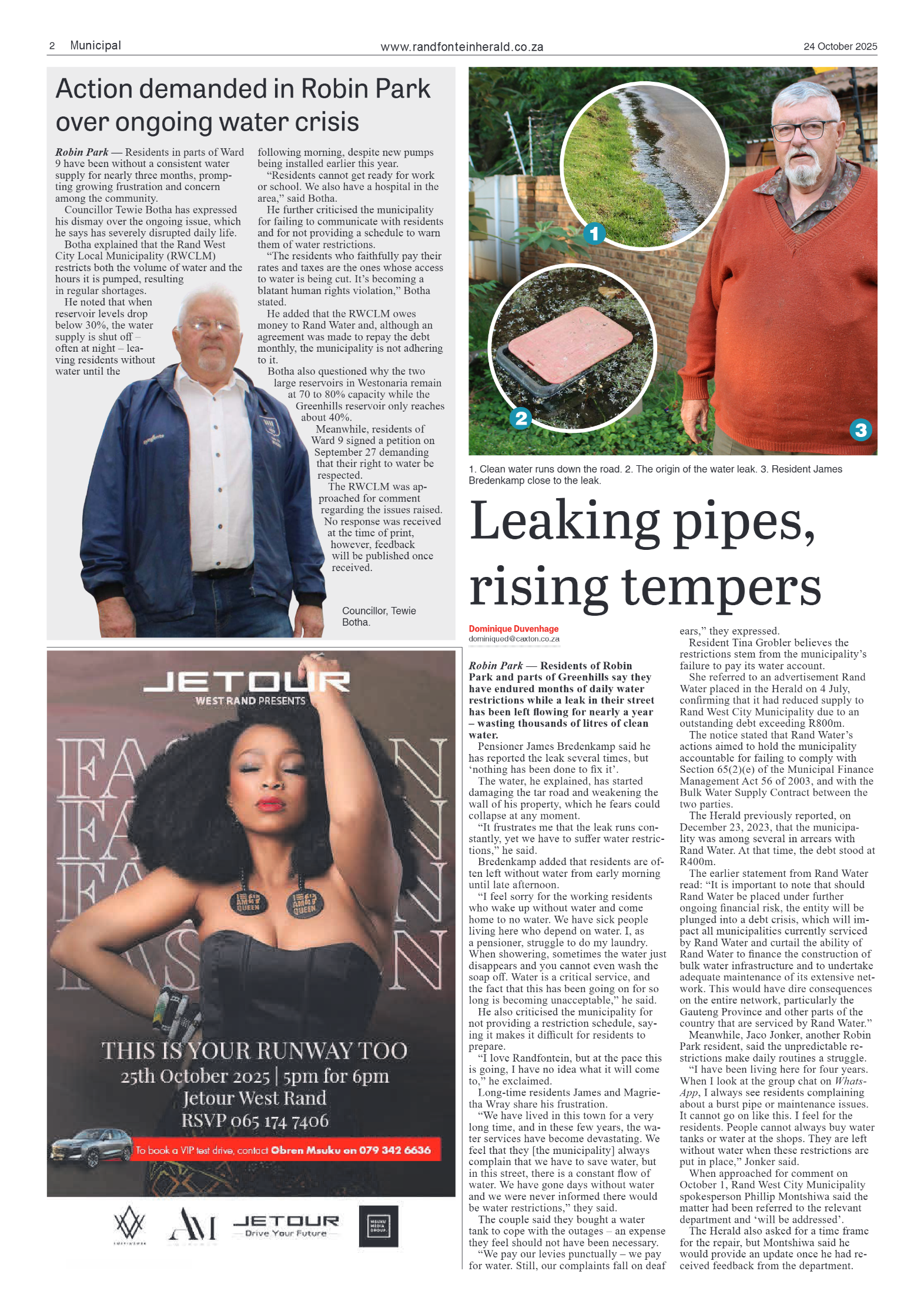 Randfontein Herald 24 October 2025 page 2