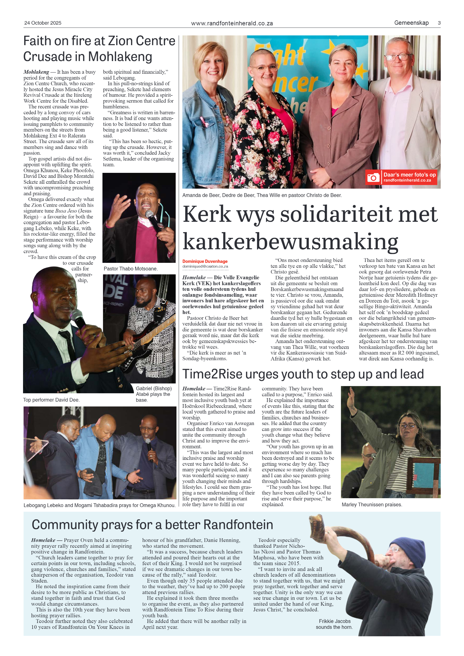 Randfontein Herald 24 October 2025 page 3