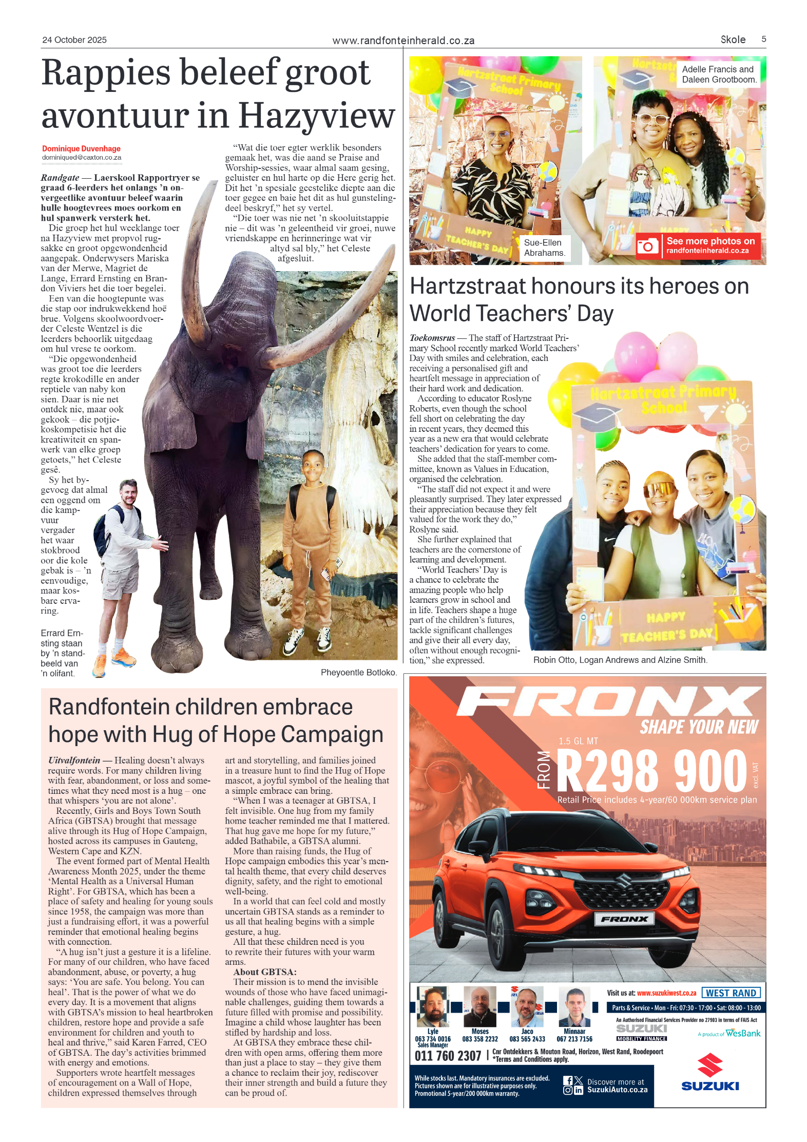 Randfontein Herald 24 October 2025 page 5