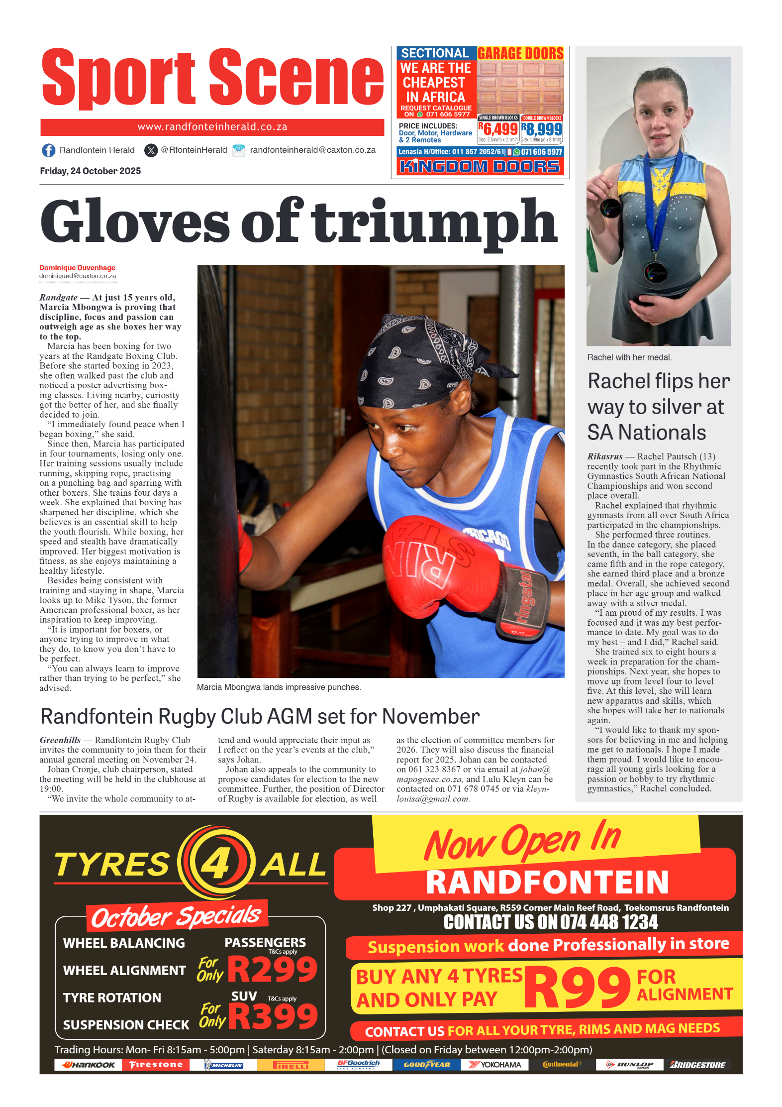 Randfontein Herald 24 October 2025 page 8
