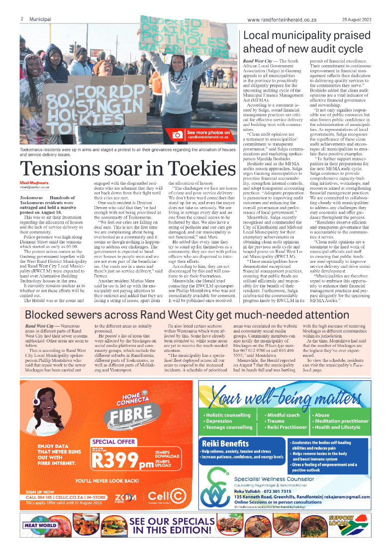 Randfontein Herald 25 August 2023 page 2