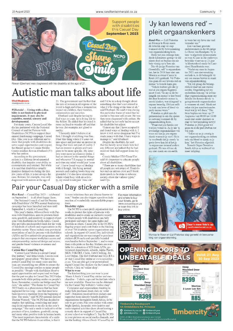 Randfontein Herald 25 August 2023 page 3