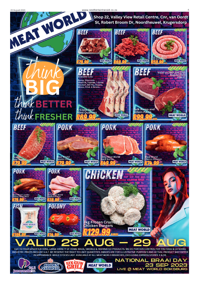 Randfontein Herald 25 August 2023 page 5