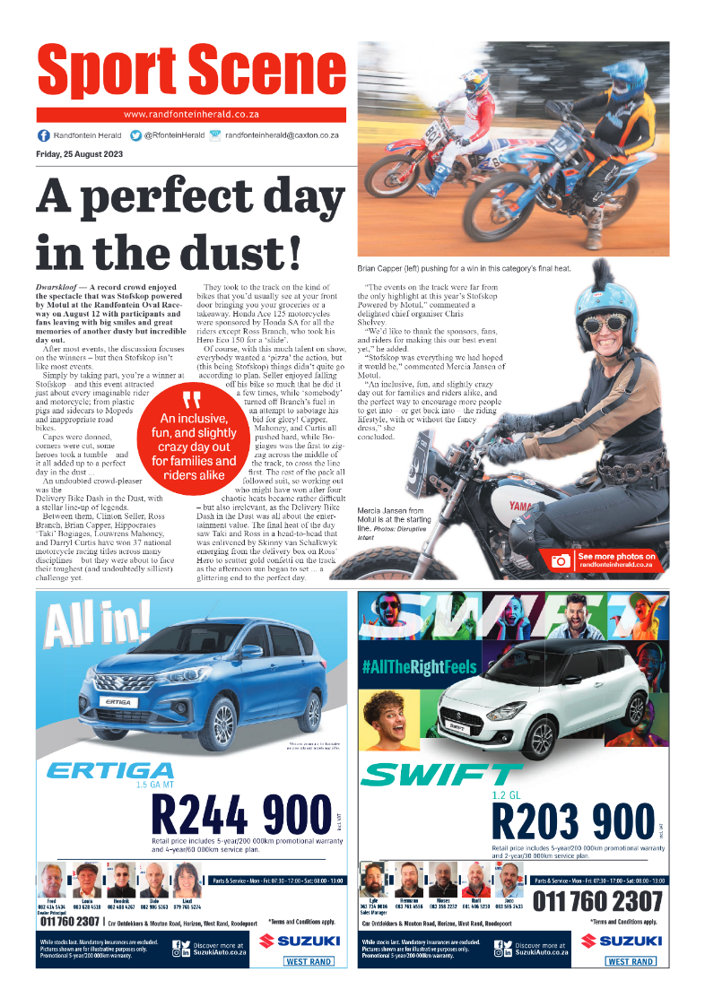 Randfontein Herald 25 August 2023 page 8
