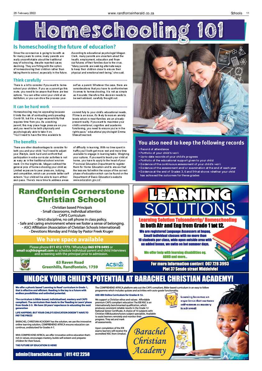 Randfotnein Herald 25 February 2022 page 11