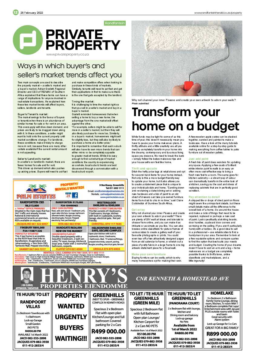 Randfotnein Herald 25 February 2022 page 12