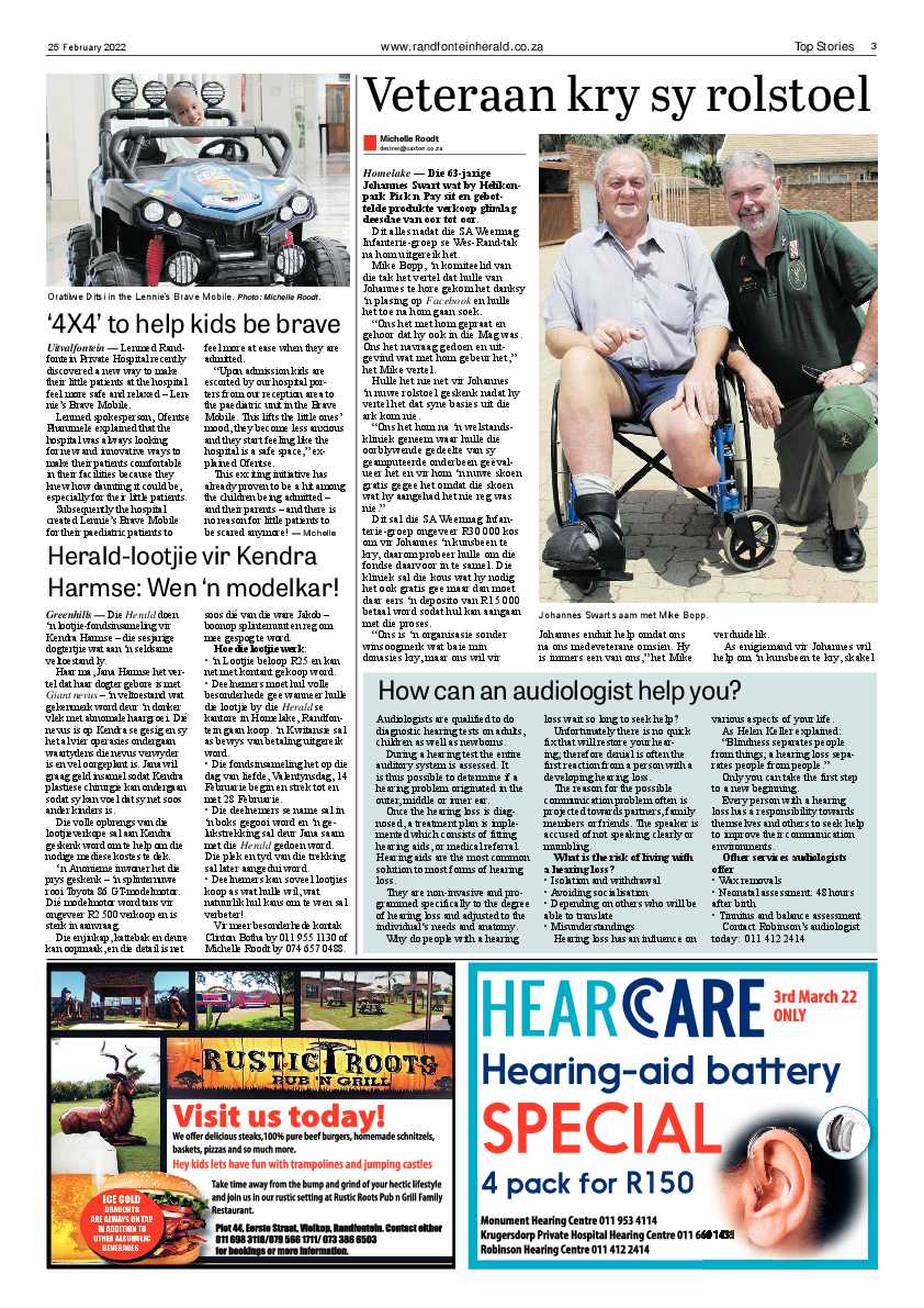 Randfotnein Herald 25 February 2022 page 3