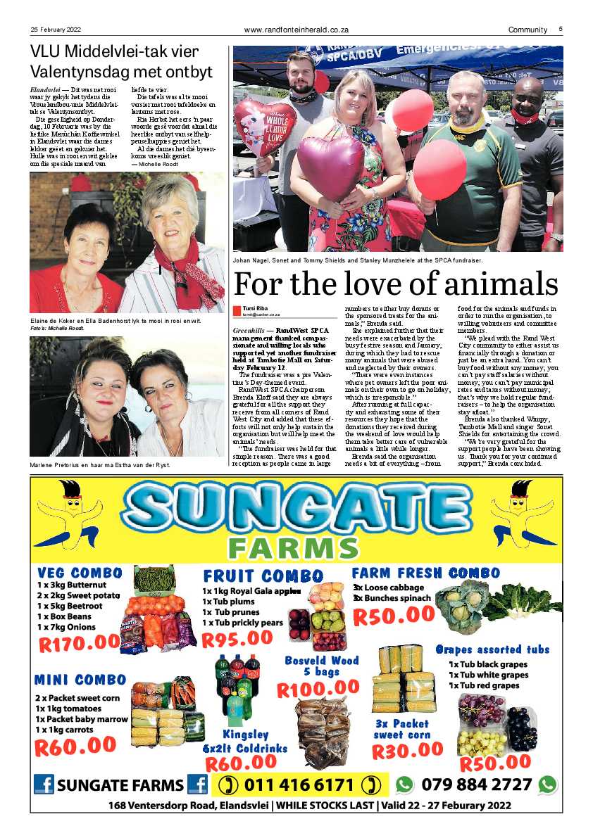 Randfotnein Herald 25 February 2022 page 5