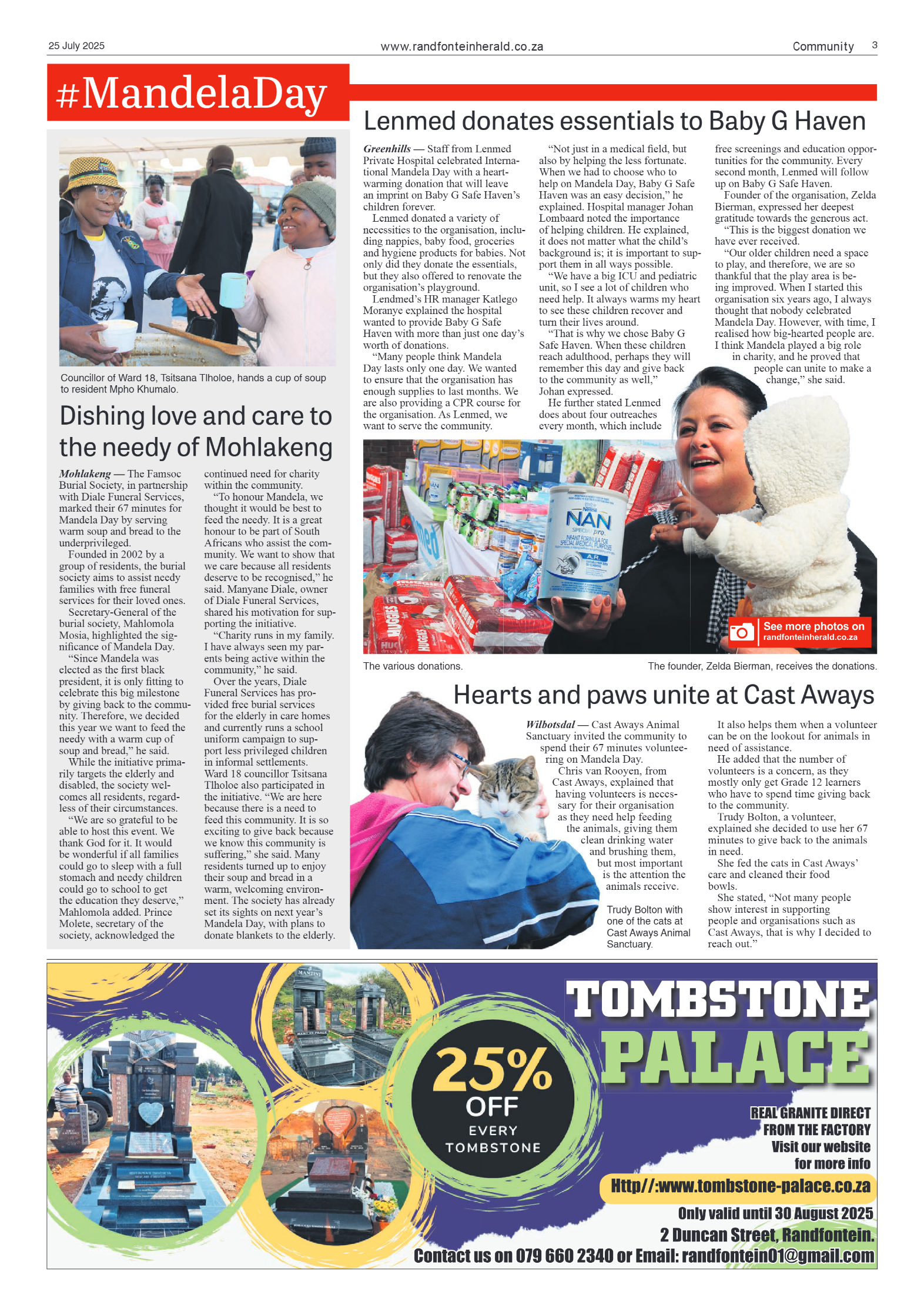 Randfontein Herald 25 July 2025 page 3