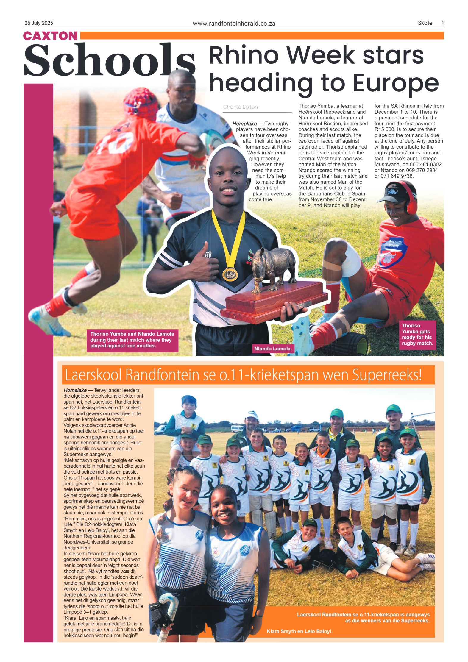 Randfontein Herald 25 July 2025 page 5