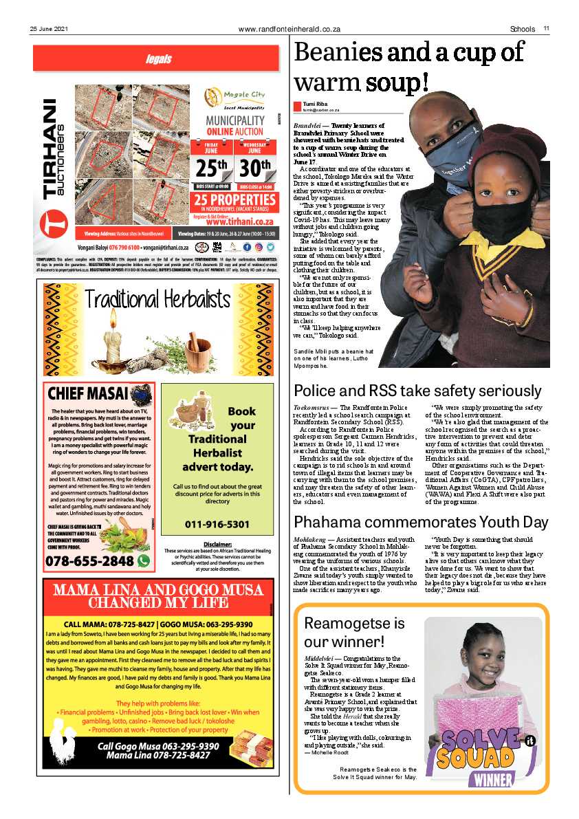 Randfontein Herald 25 June 2021 page 11