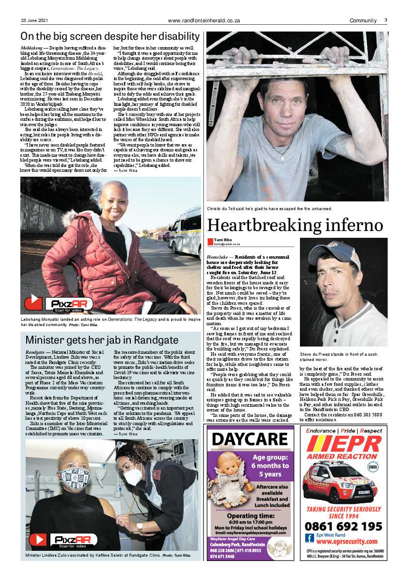 Randfontein Herald 25 June 2021 page 3