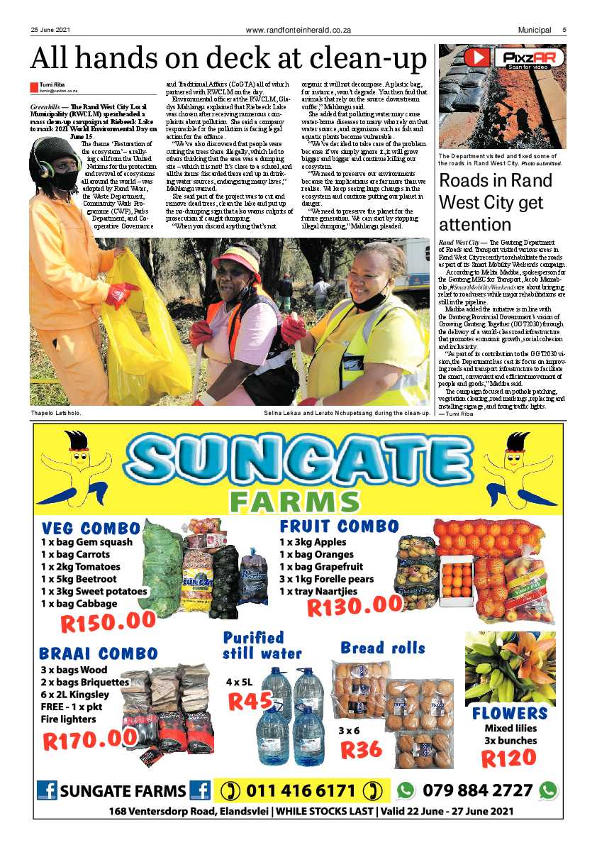 Randfontein Herald 25 June 2021 page 5